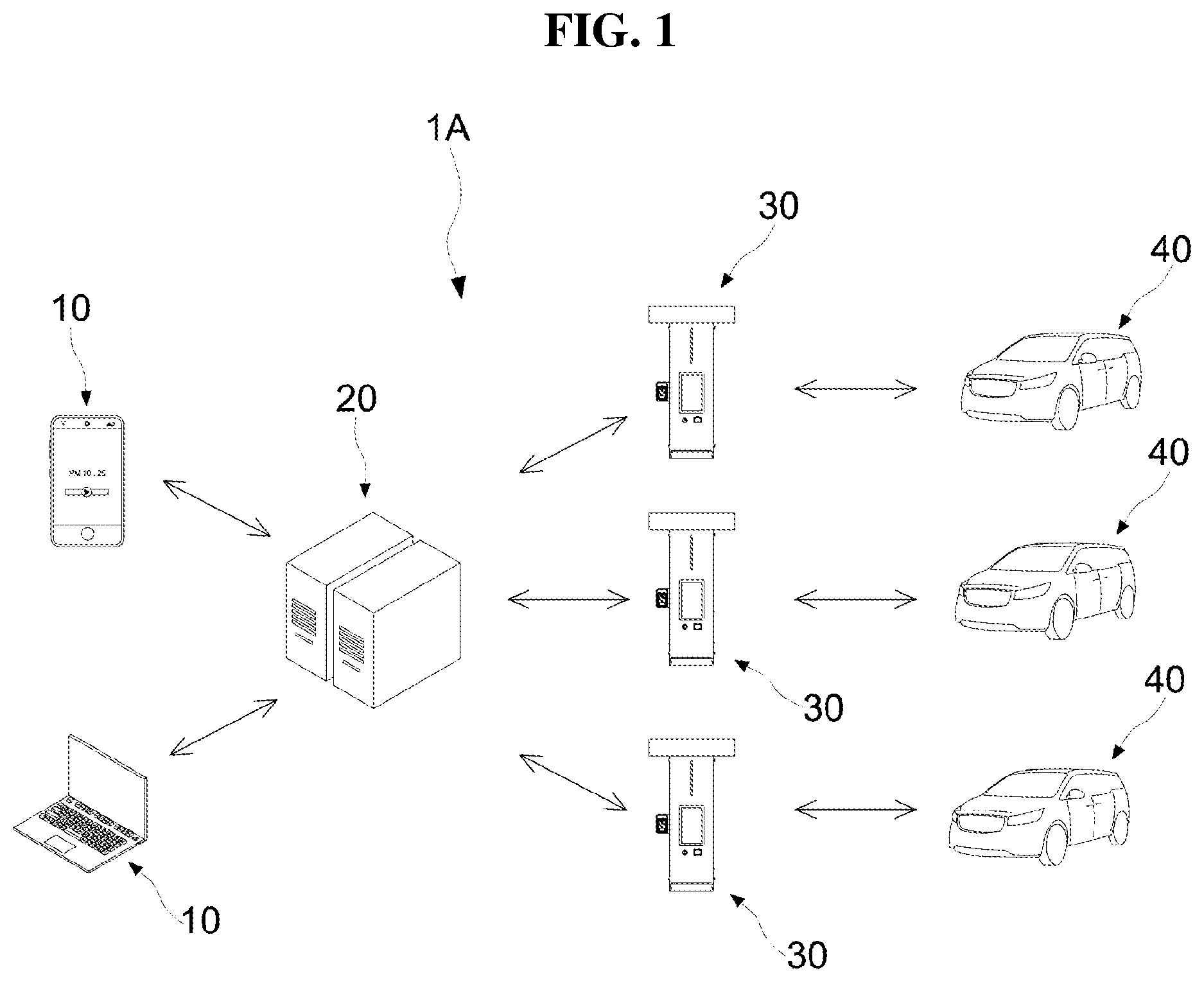 Patent US12611949 — Charging system and method for electric vehicle — Figure 1