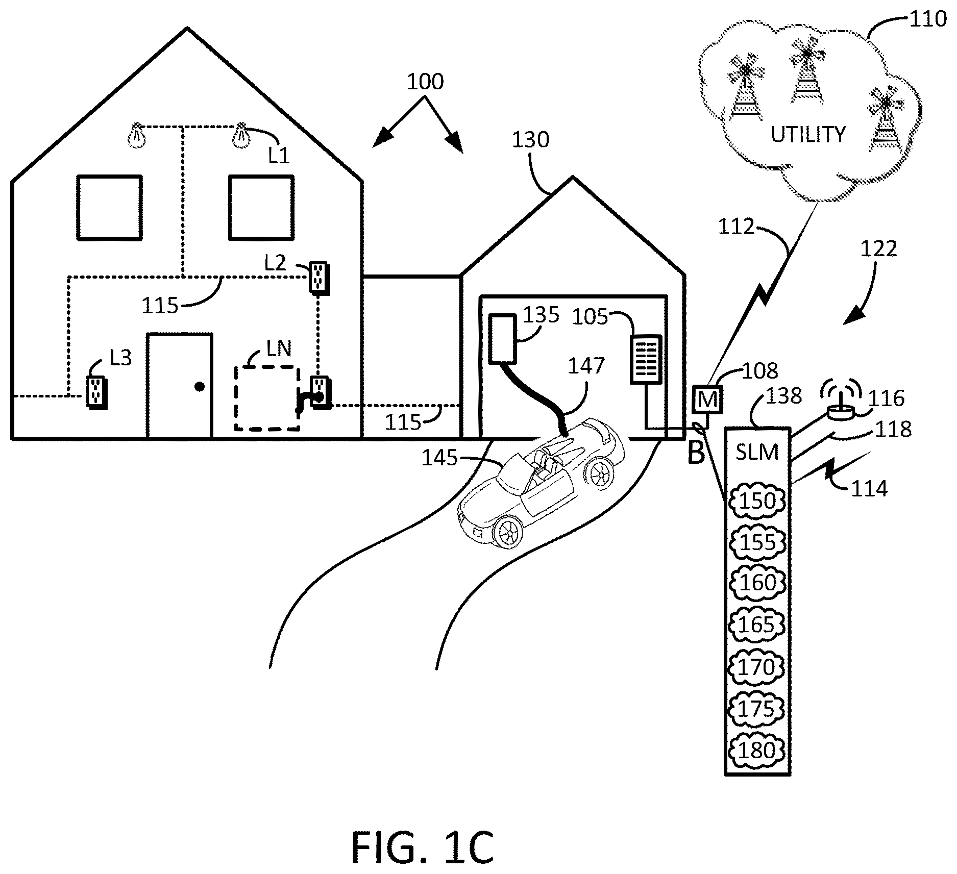 Patent US12611955 Figure 2 – Smart load management apparatus and system for electric vehicle charging