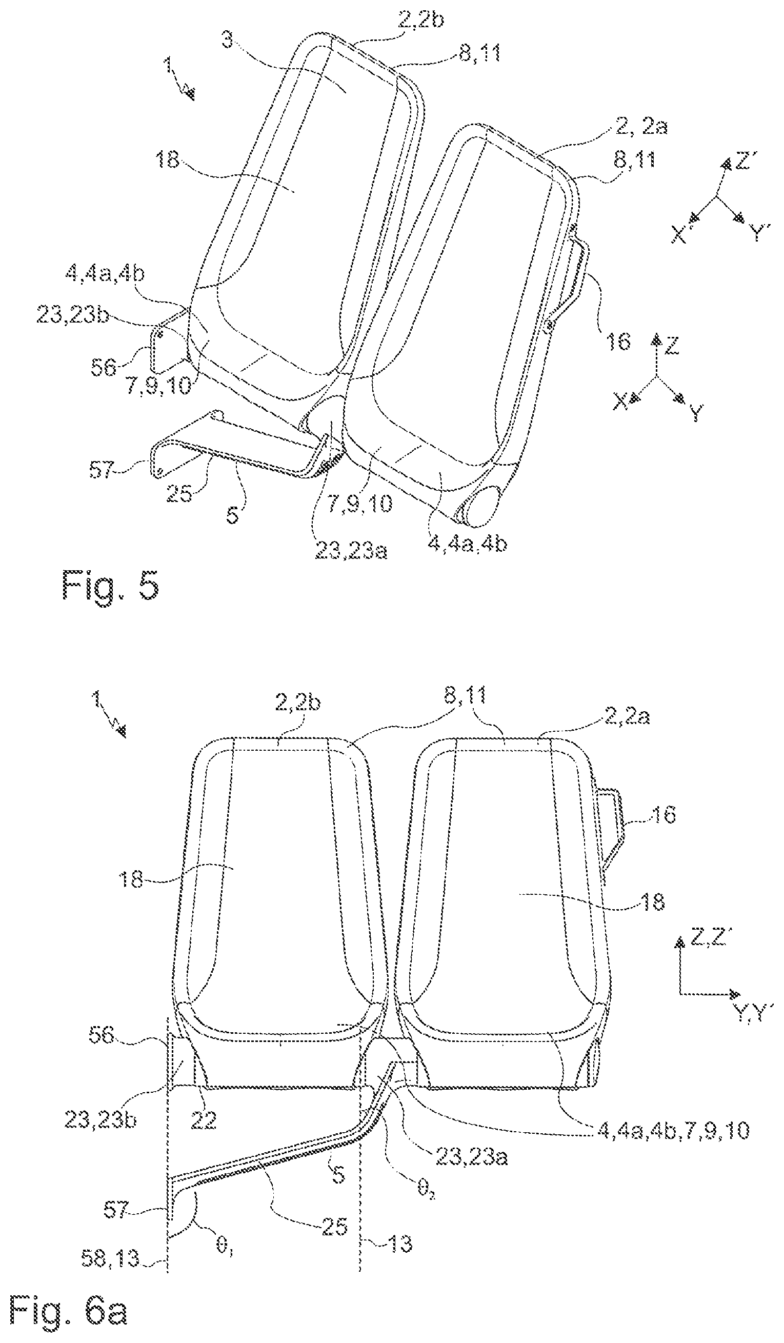 Patent US12611969 Figure 4 – Seat arrangement for a means of transport