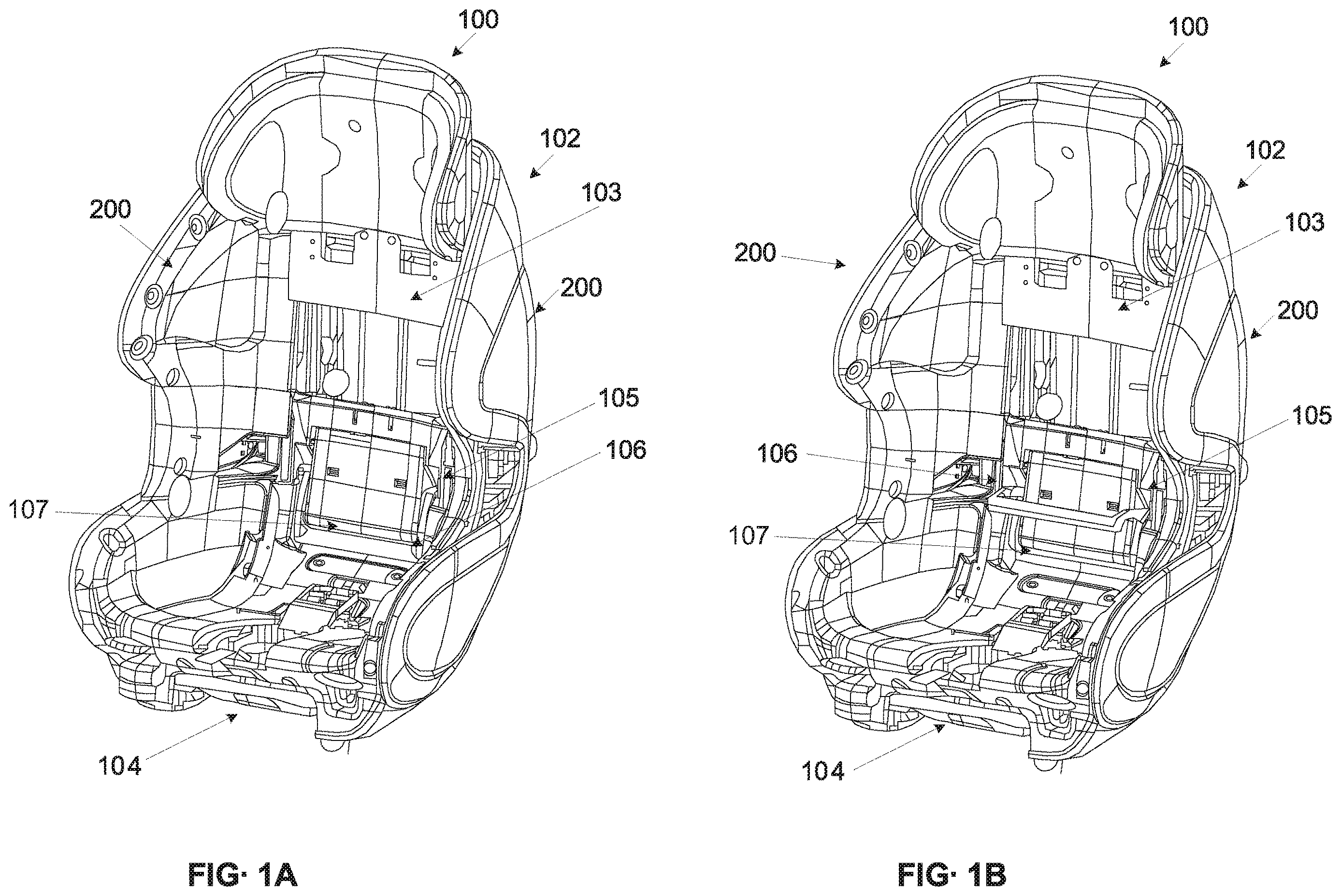 Patent US12611971 — Car seat with obstructing element — Figure 1