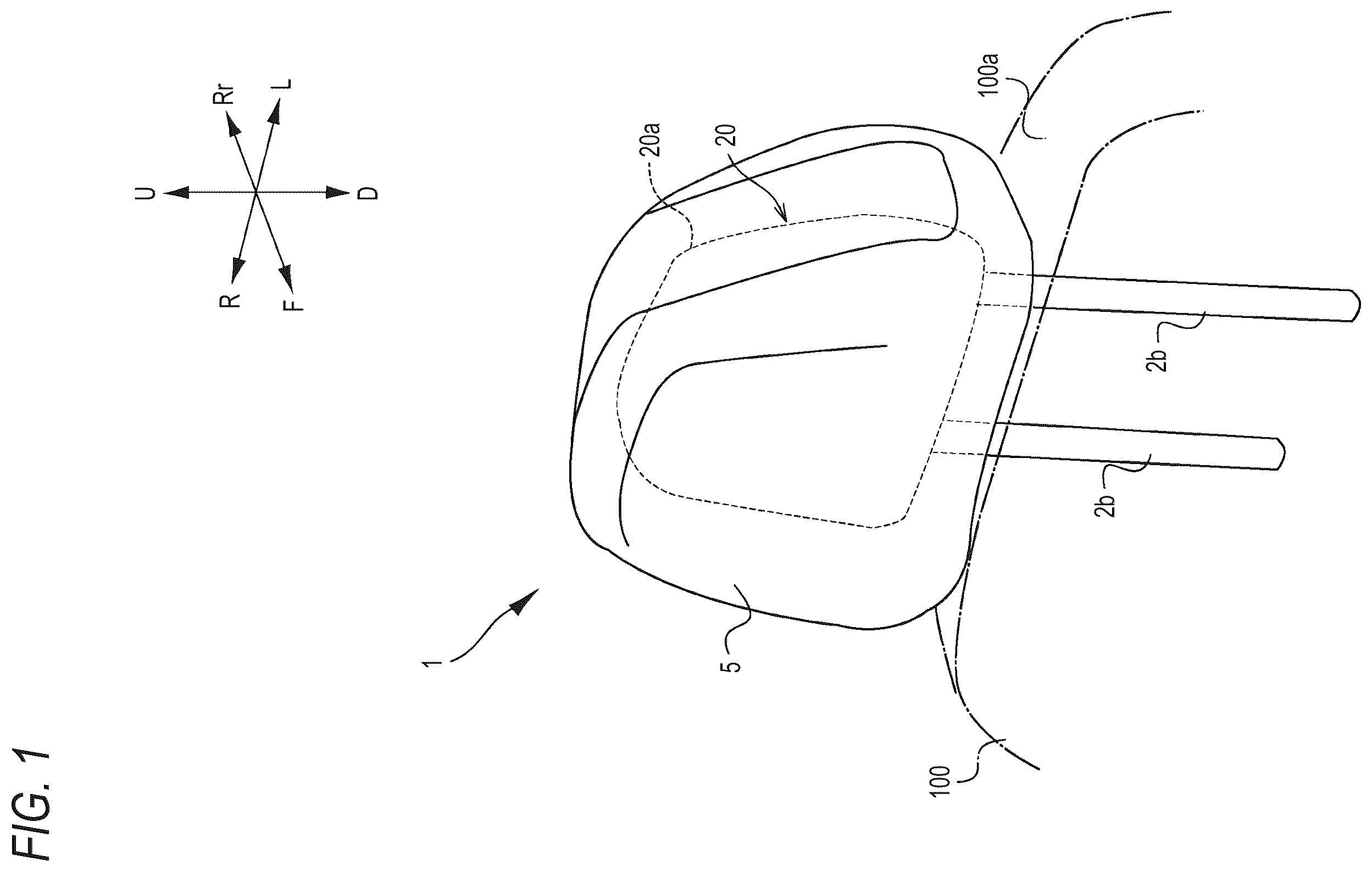 Patent US12611976 — Head rest — Figure 1