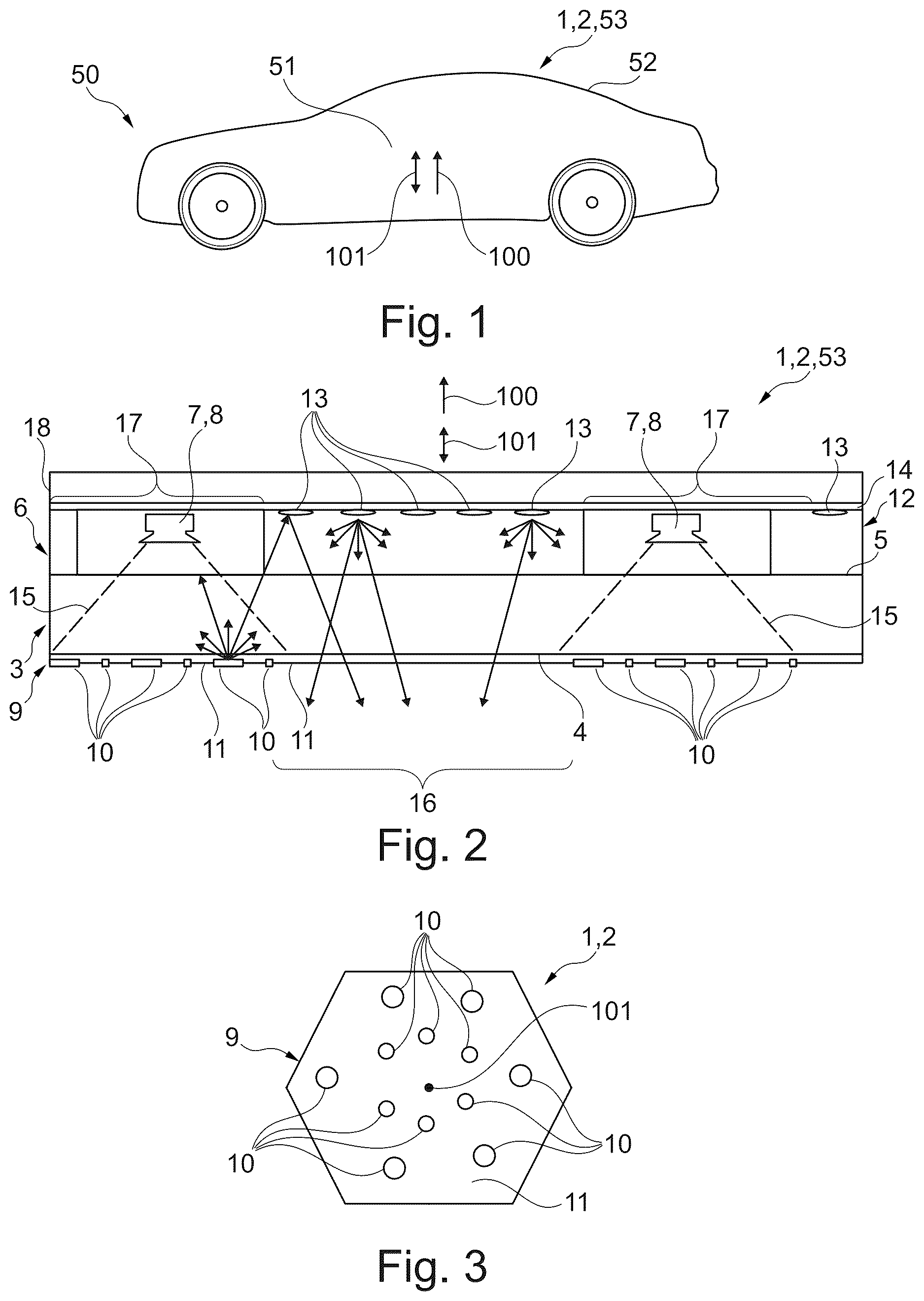 Patent US12611984 Figure 1 – Windowpane assembly for a motor vehicle
