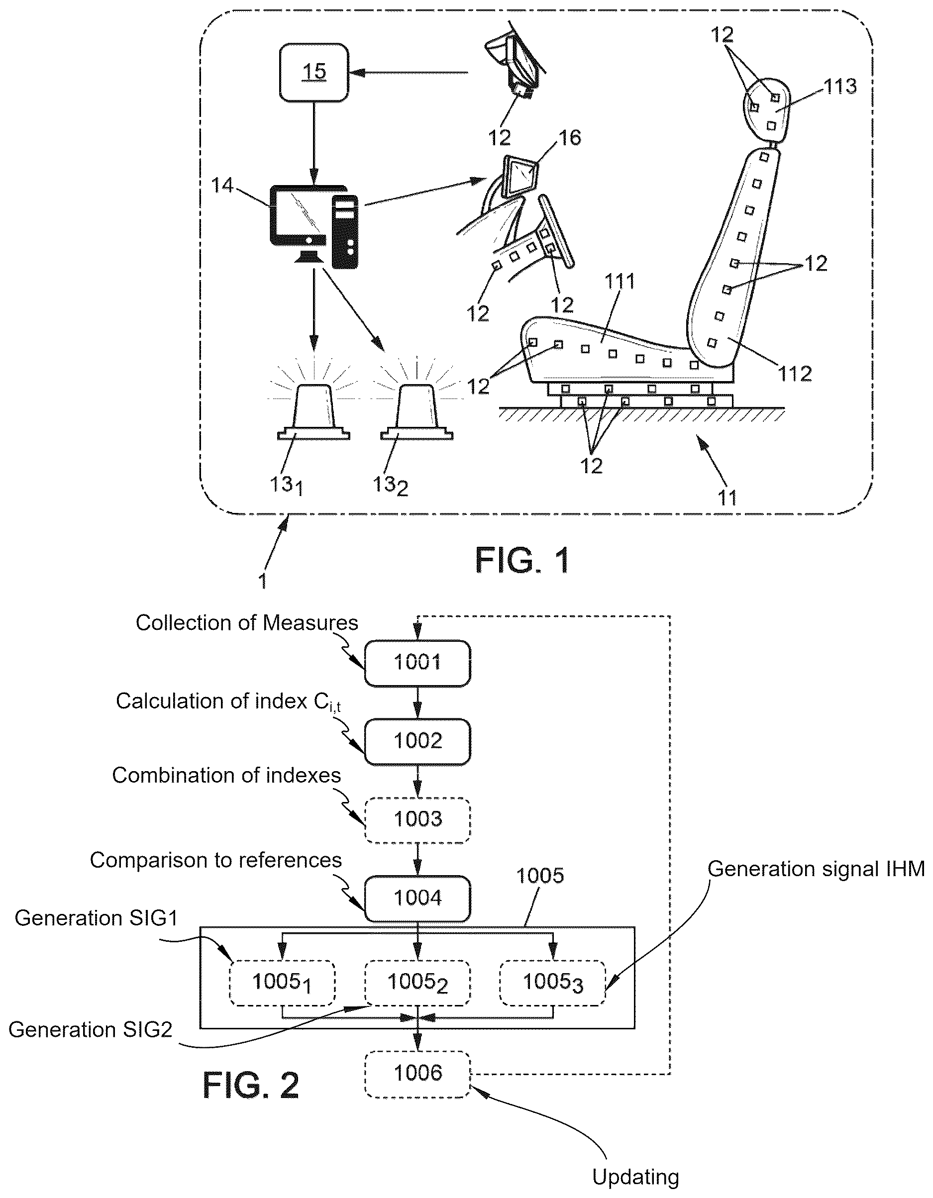 Patent US12611985 Figure 1 – Multi-alert posture assisting system in a vehicle seat