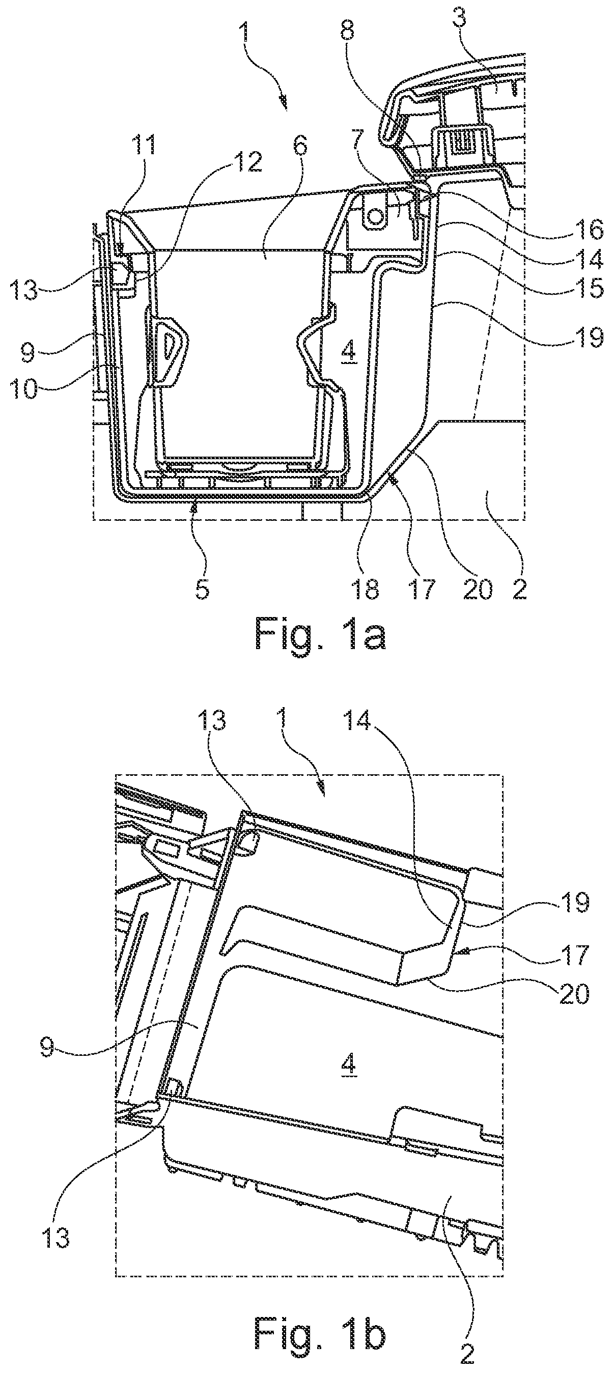 Patent US12611992 — Center console for a vehicle — Figure 1