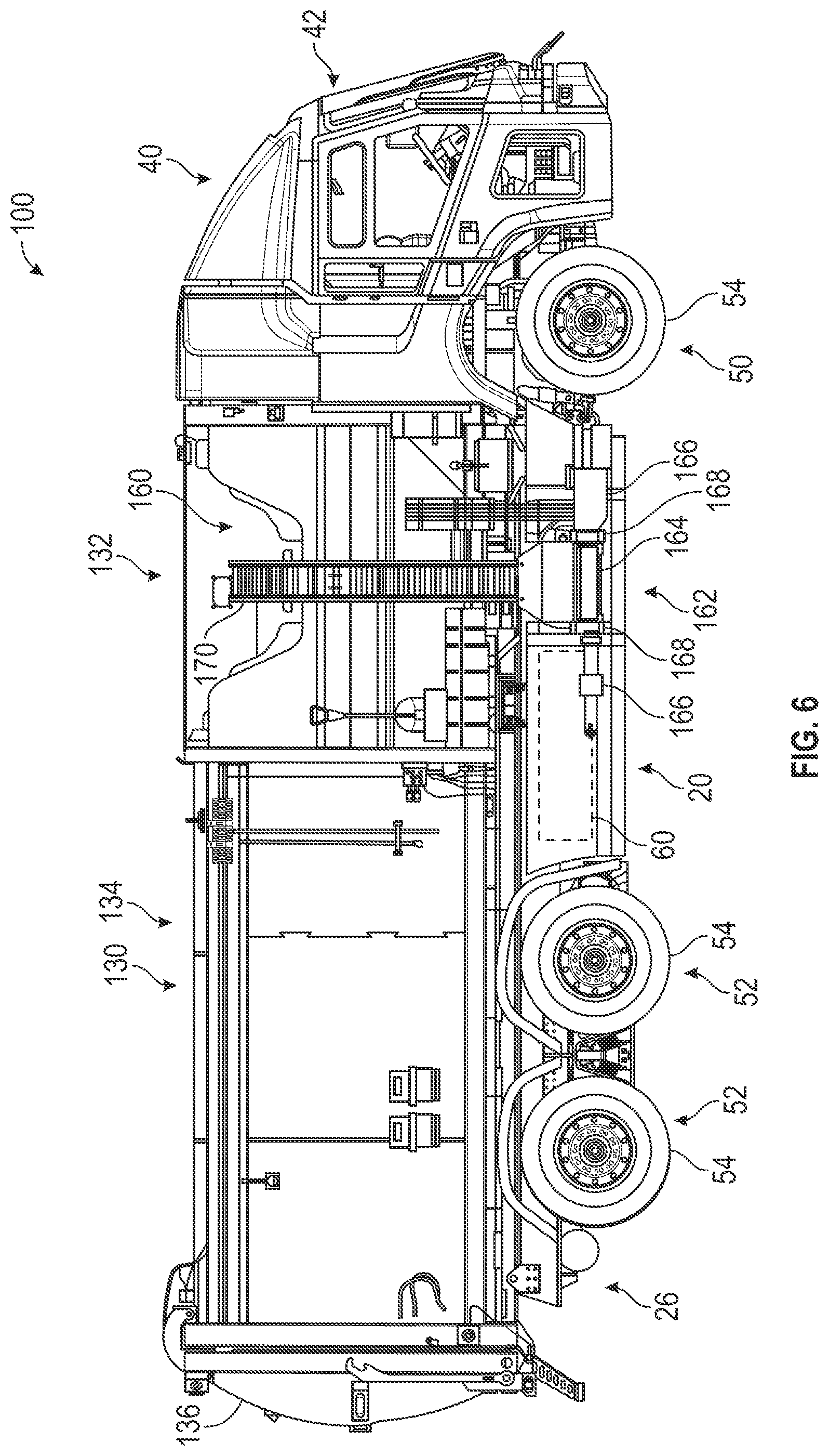 Patent US12612000 Figure 6 – Route planning based control of a refuse vehicle hydraulic system