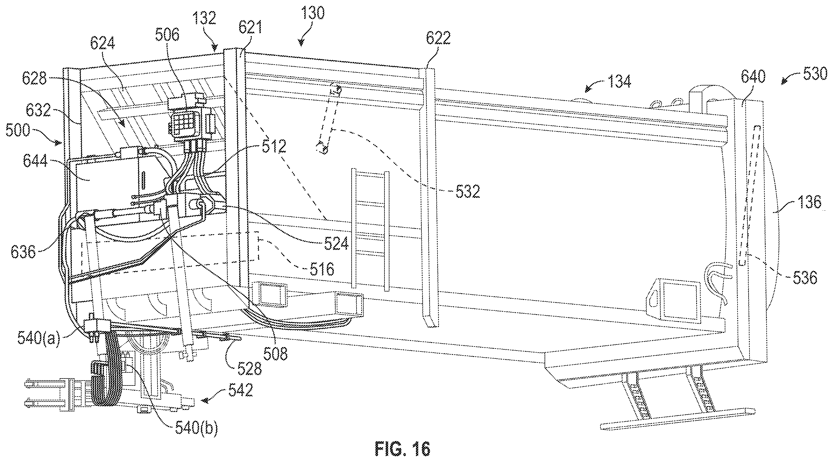 Patent US12612000 Figure 16 – Route planning based control of a refuse vehicle hydraulic system