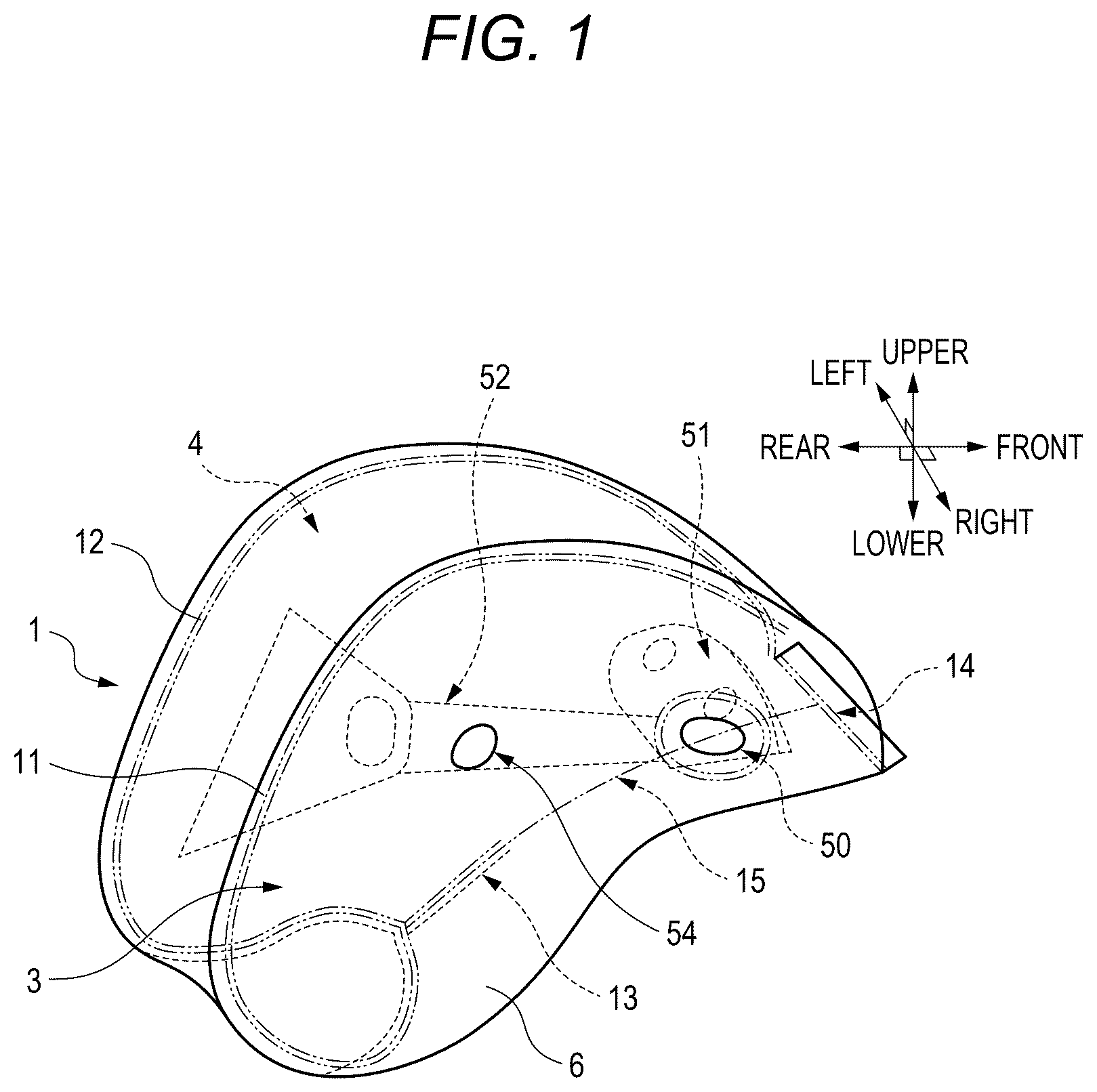 Patent US12612005 — Three-dimensional air bag — Figure 1