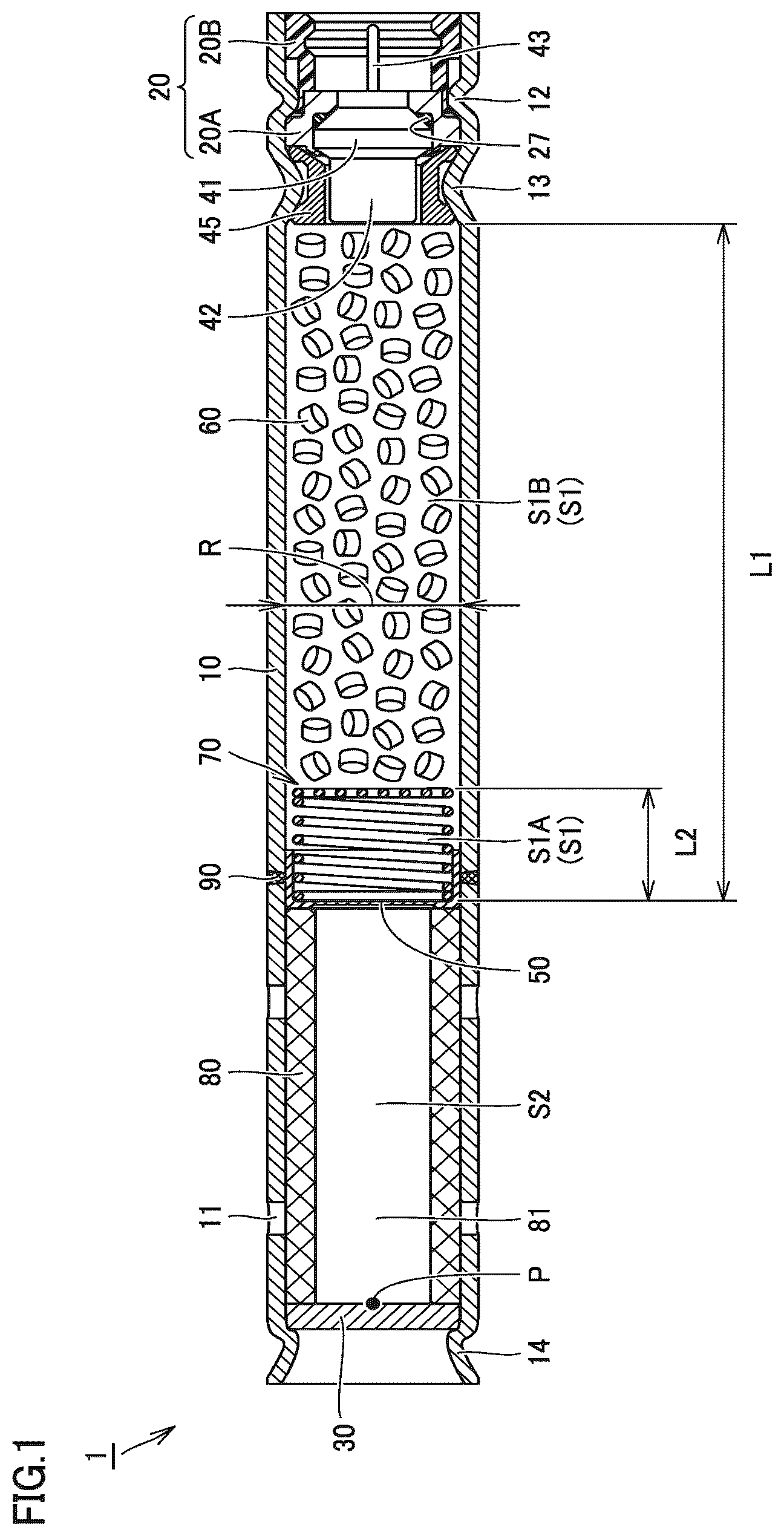 Patent US12612007 — Gas generator — Figure 1