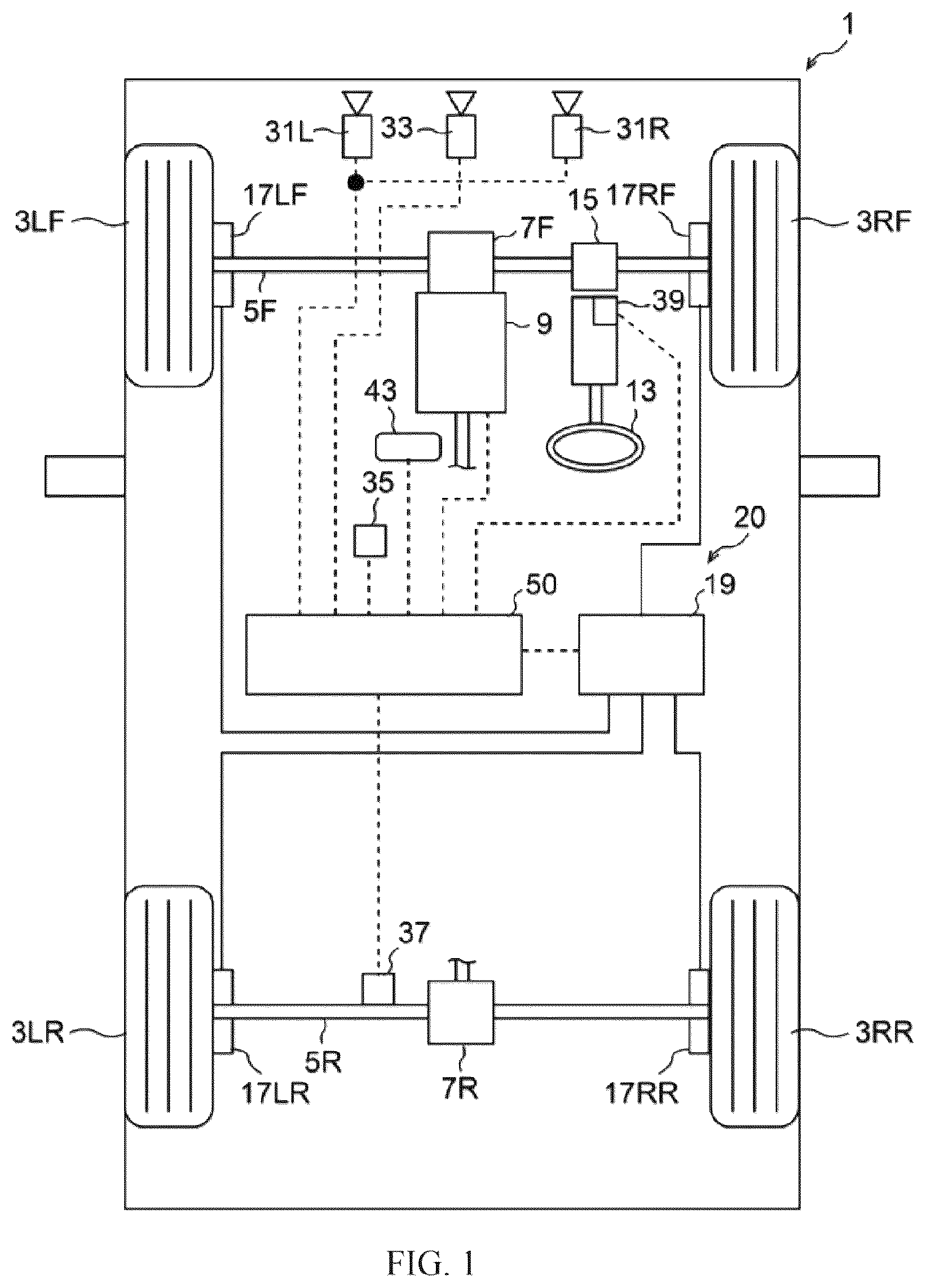 Patent US12612019 Figure 1 – Control device to be applied to vehicle, and non-transitory computer-readable recording medium