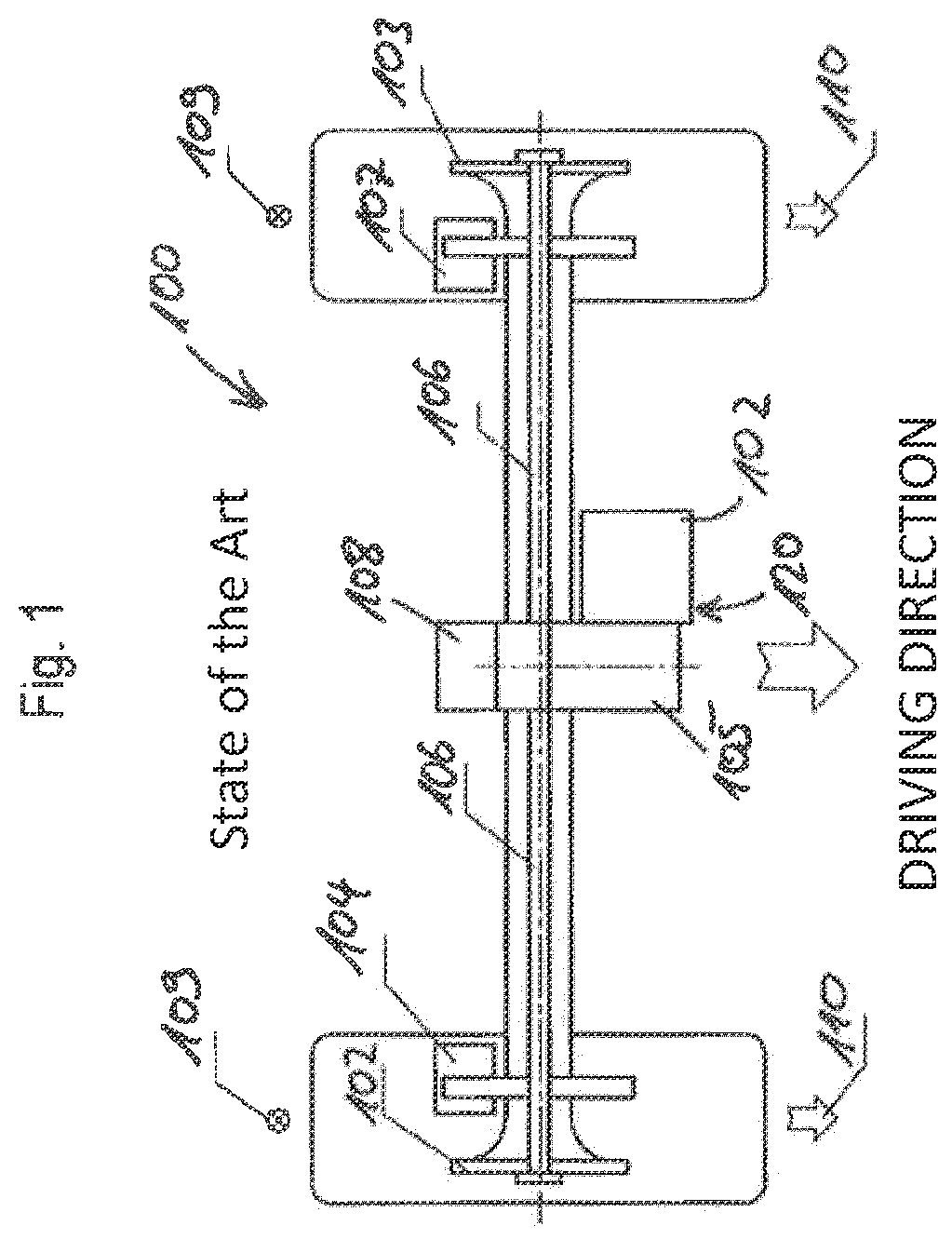 Patent US12612020 — Axle and method for compensating for a delay — Figure 1