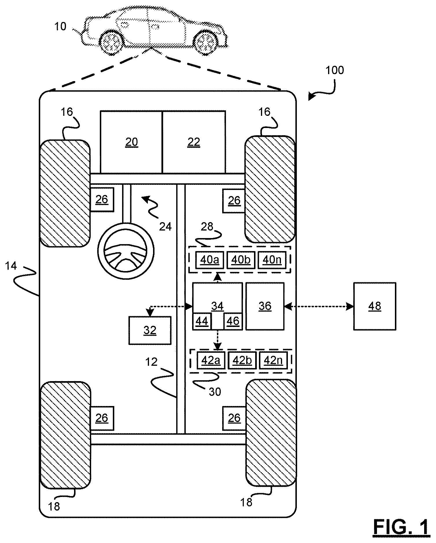 Patent US12612052 — Methods and systems for driver in the loop curve velocity control — Figure 1