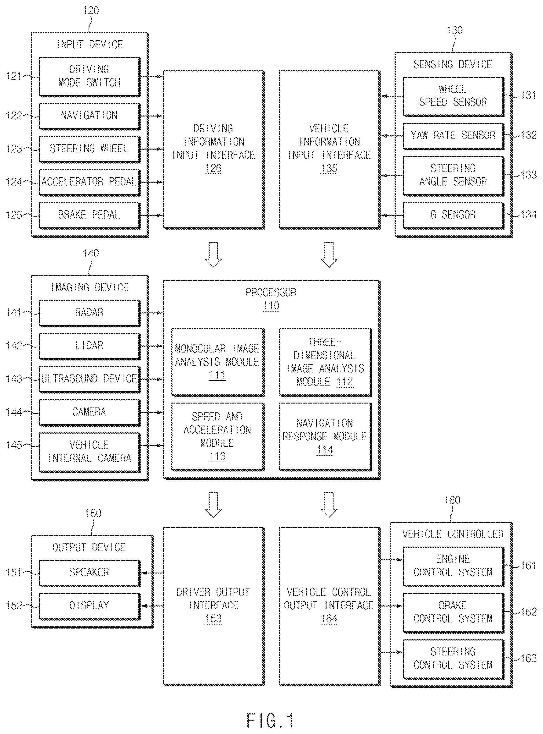 Patent US12612065 — Vehicle control system and method using risk analysis of a road section and beacon data — Figure 1