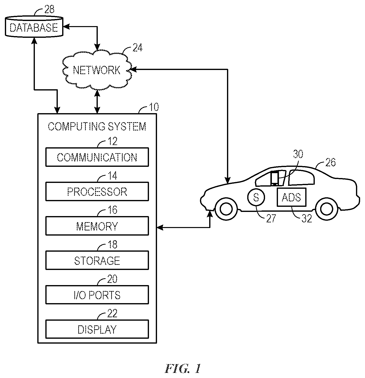 Patent US12612076 — Manufacturer-based autonomous driving assessment — Figure 1