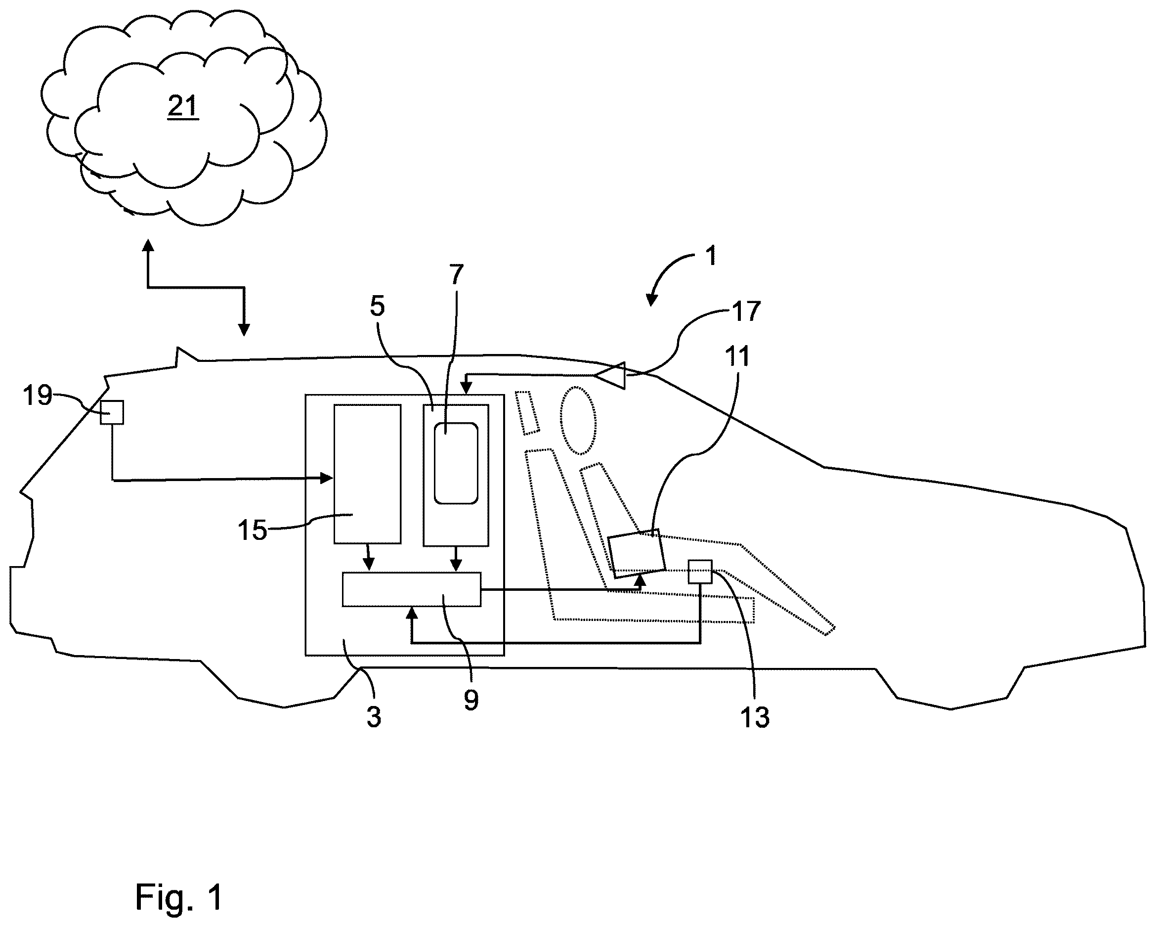 Patent US12612083 — Method and device for increasing the share of automated driving in an at least partially automated vehicle — Figure 1