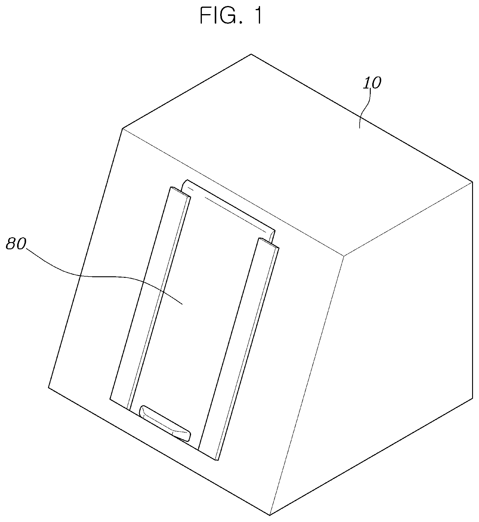 Patent US12612096 — Attachment and detachment apparatus for driving operation device of vehicle — Figure 1