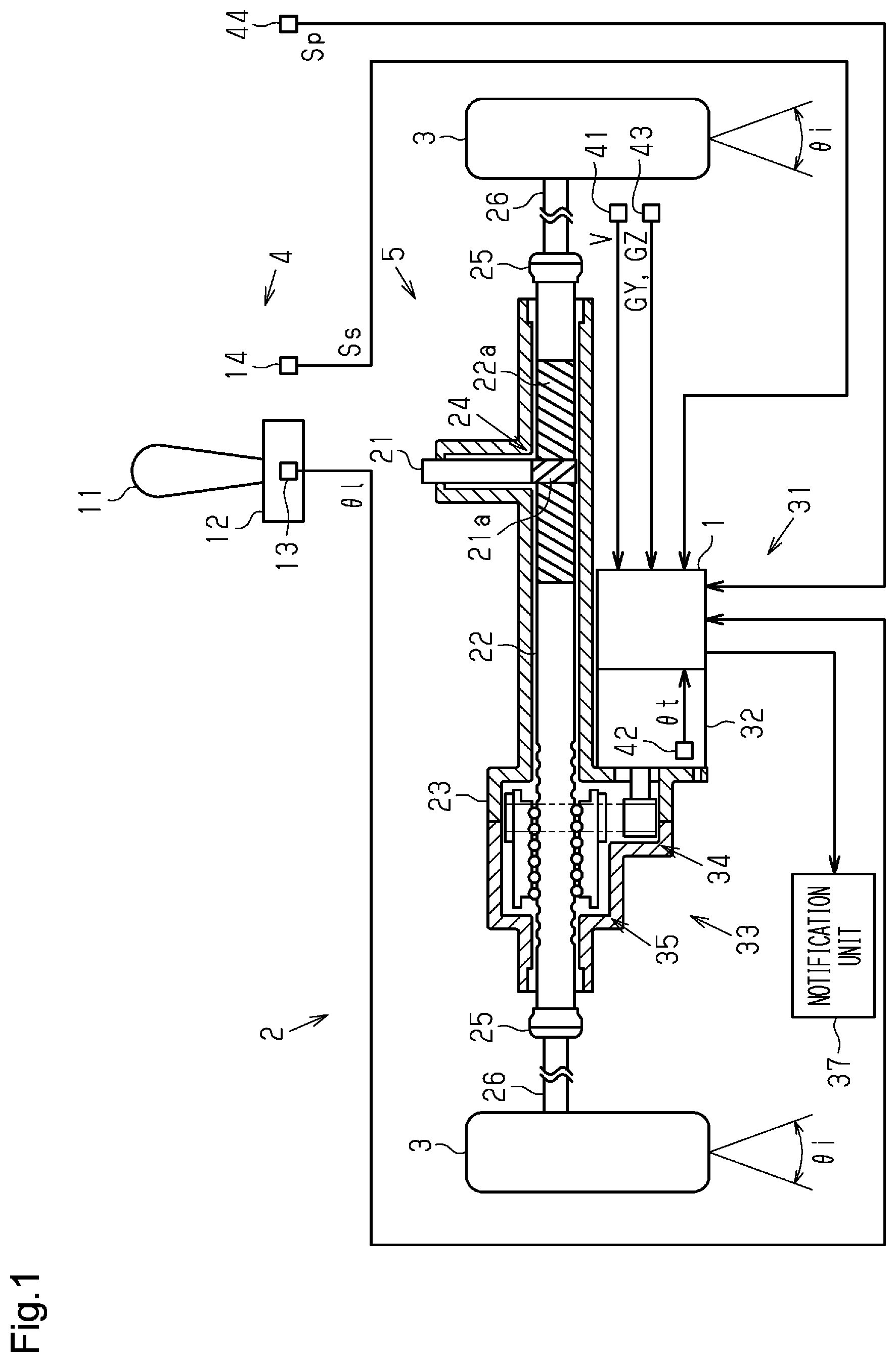 Patent US12612102 Figure 1 – Controlling steering sensitivity for alternative steering options
