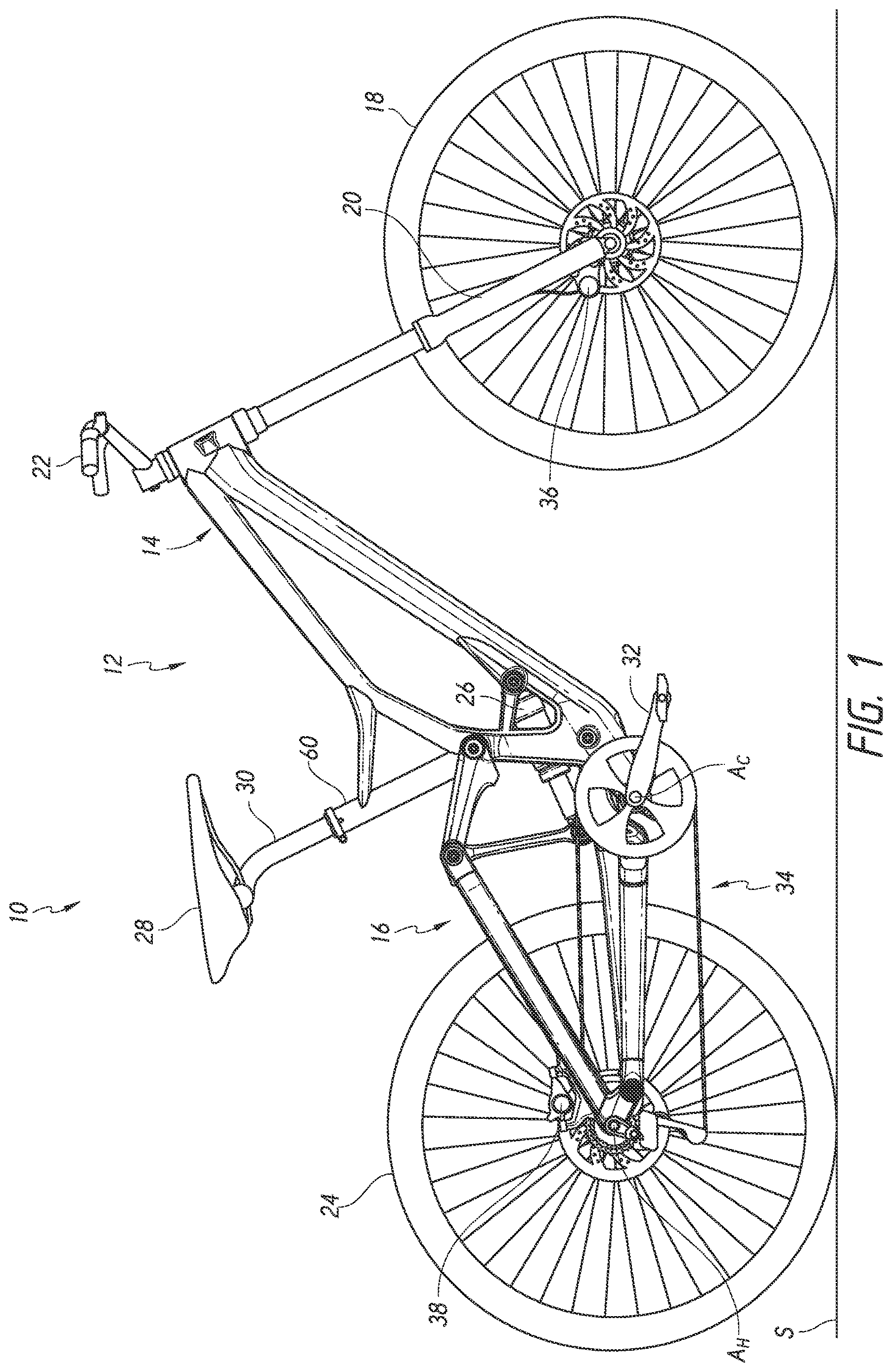 Patent US12612129 — Bicycle rear suspension — Figure 1