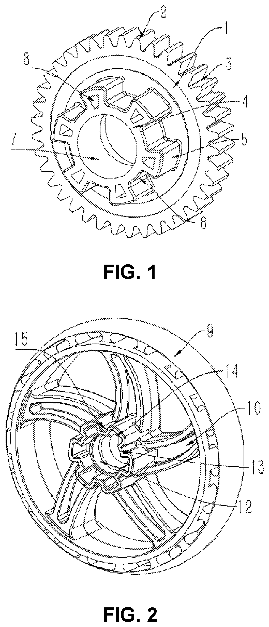 Patent US12612131 — Output gear, wheel and driving device for electric scooter, and an electric scooter — Figure 1