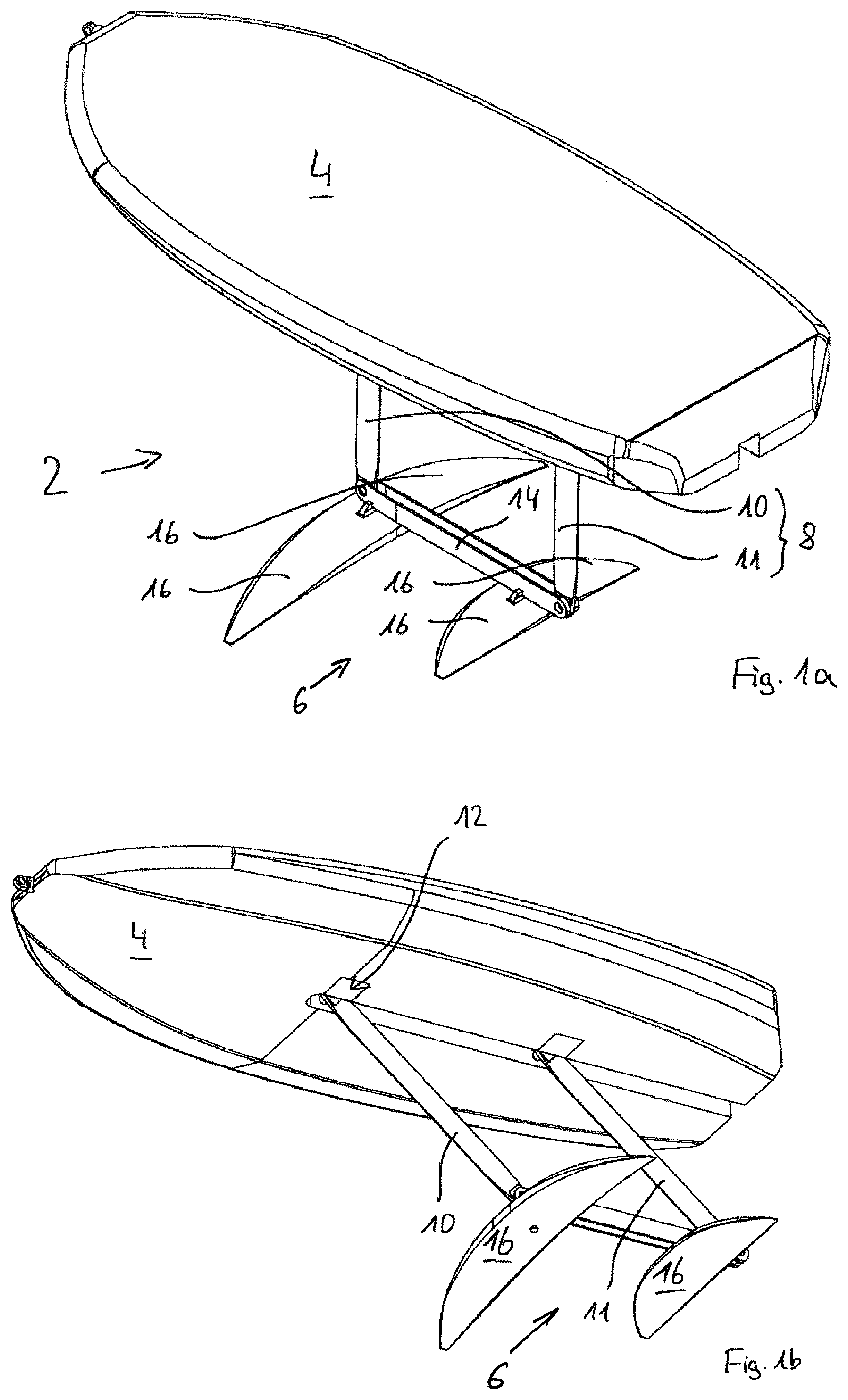 Patent US12612136 — Water sports device — Figure 1