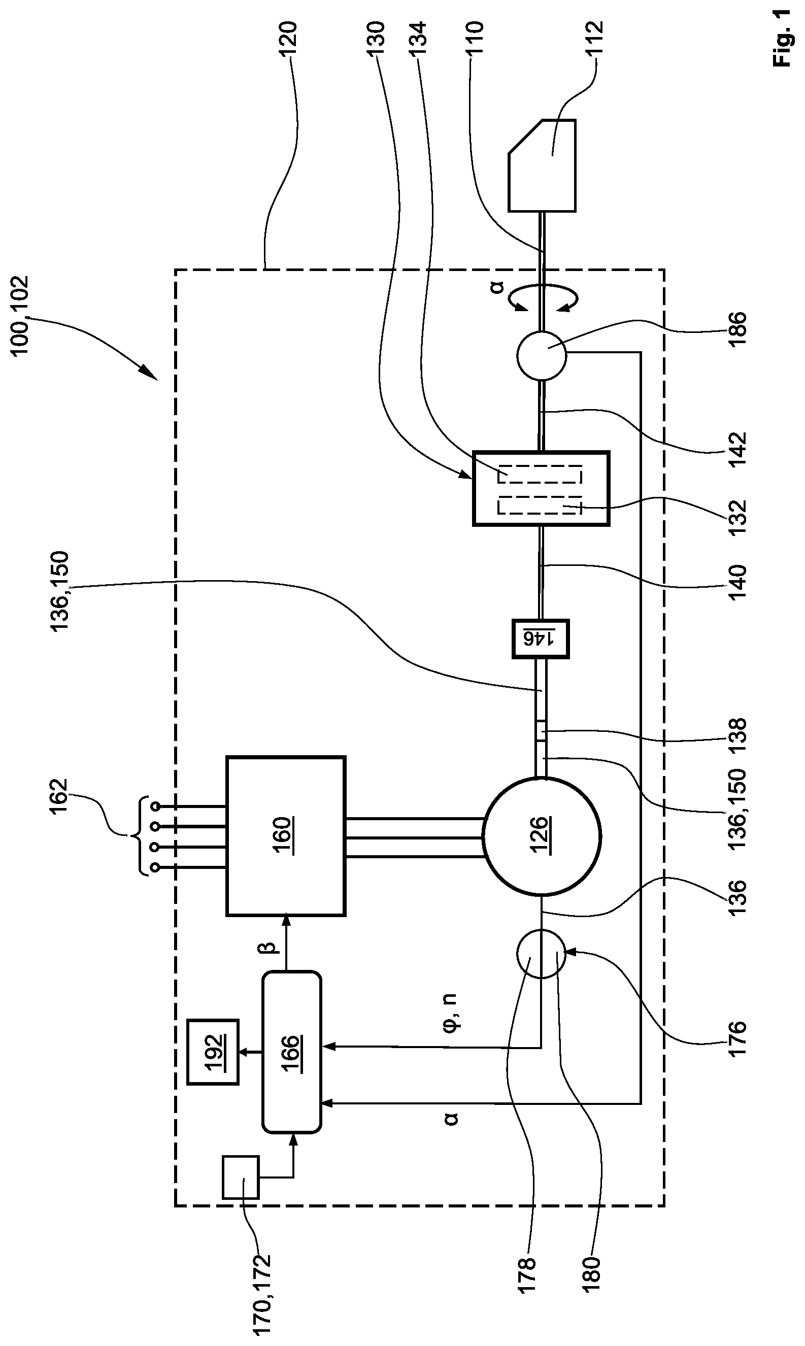 Patent US12612137 — Device for the roll stabilizing of a watercraft — Figure 1