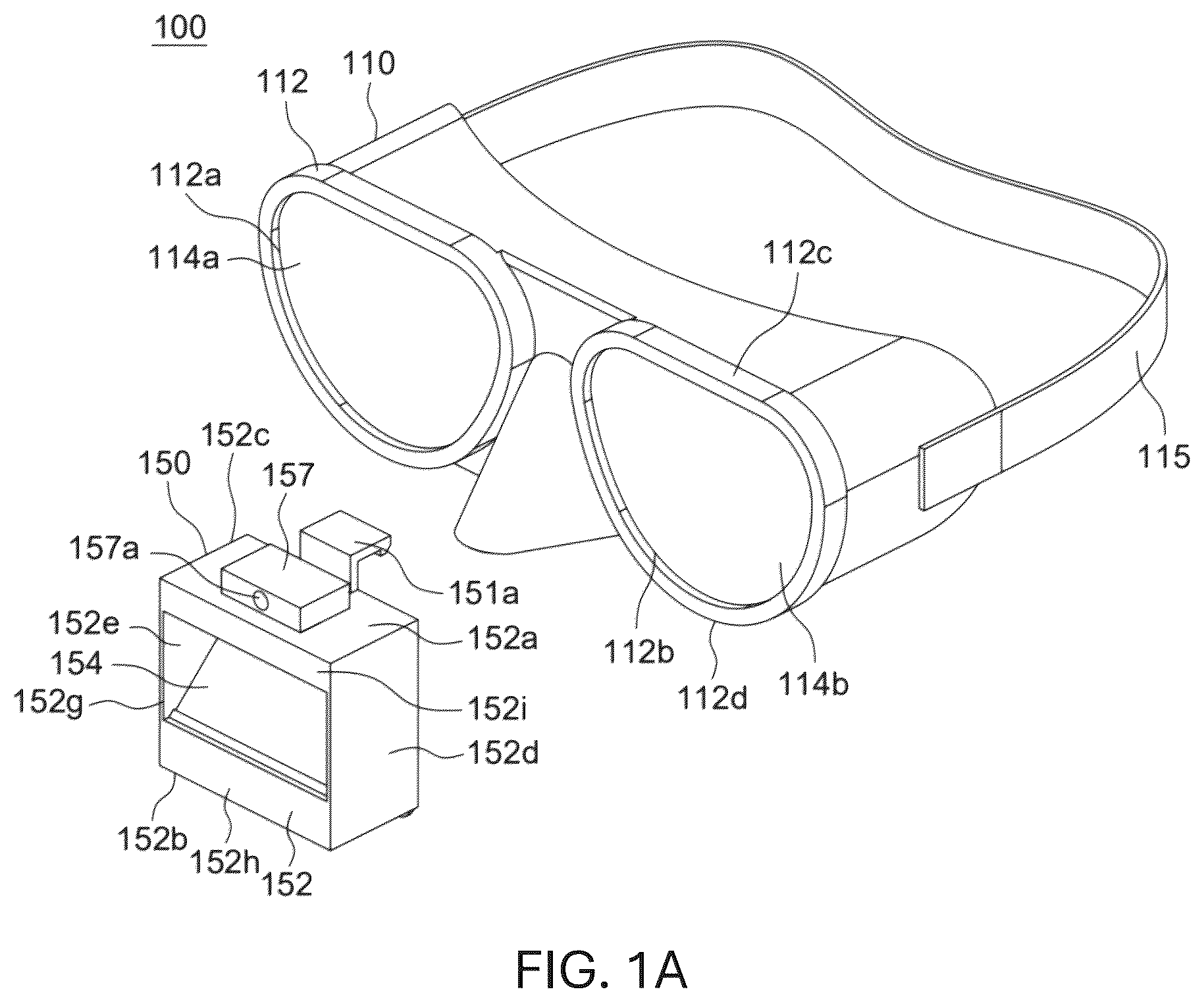 Patent US12612140 — Head-mounted device and imaging projection module therefor — Figure 1