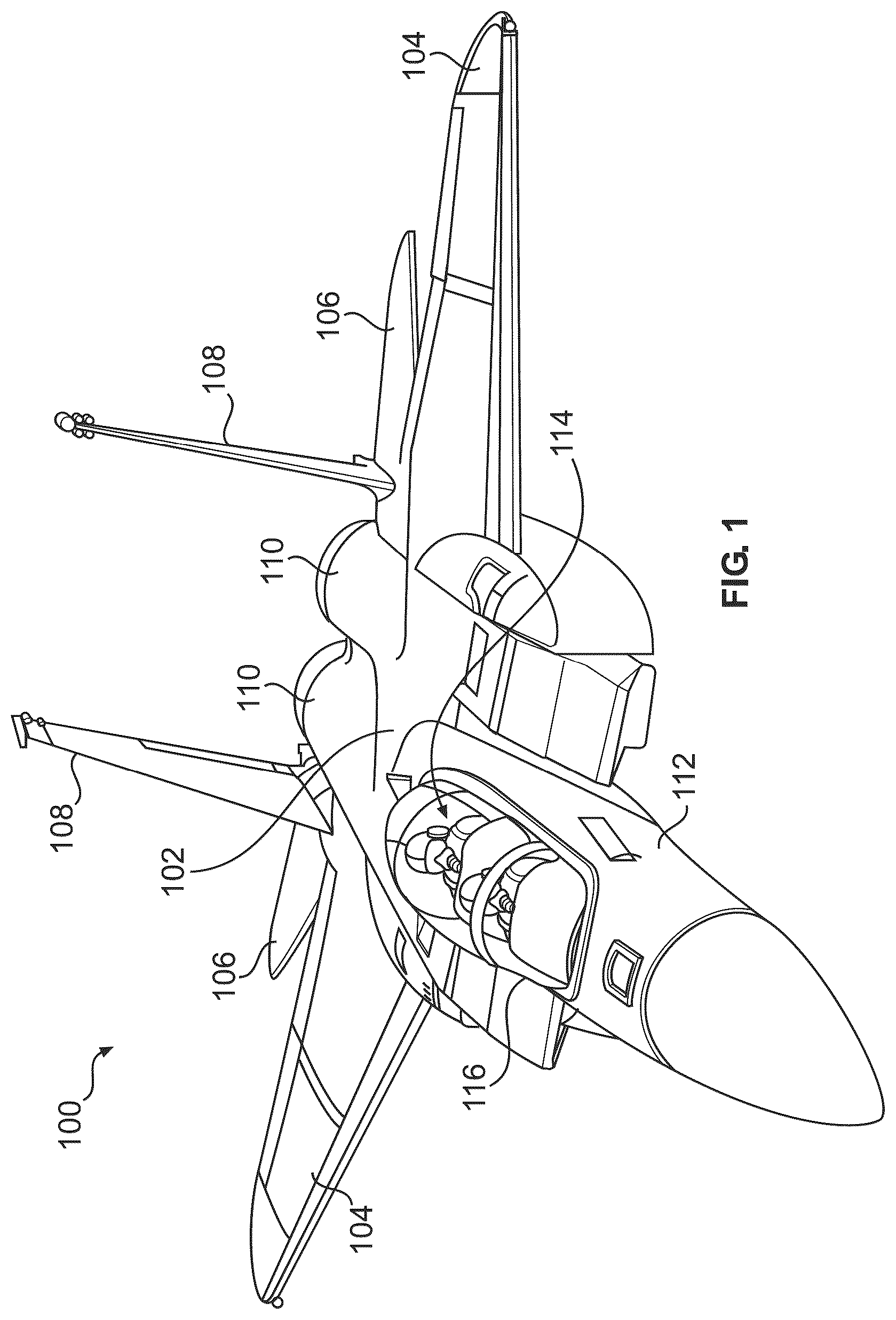 Patent US12612150 — Pyrotechnic devices and firing mechanisms for aircraft canopy jettison — Figure 1