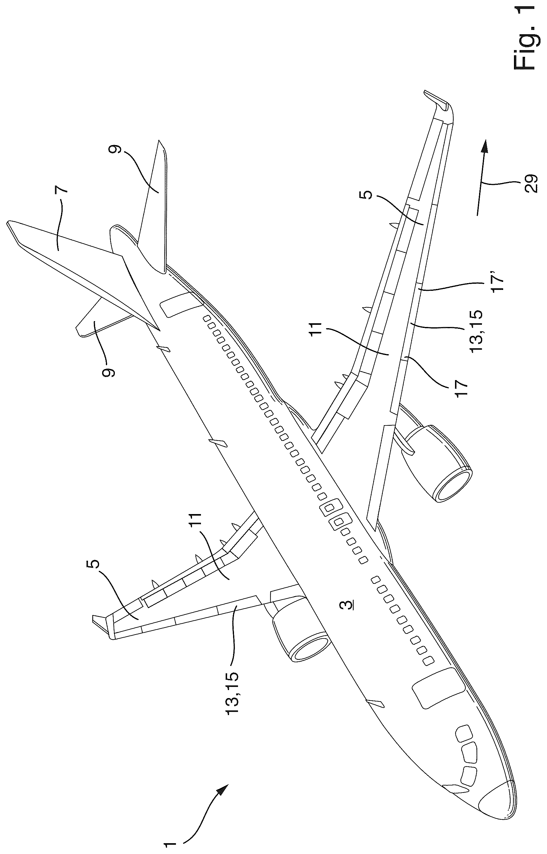Patent US12612152 — Wing for an aircraft — Figure 1