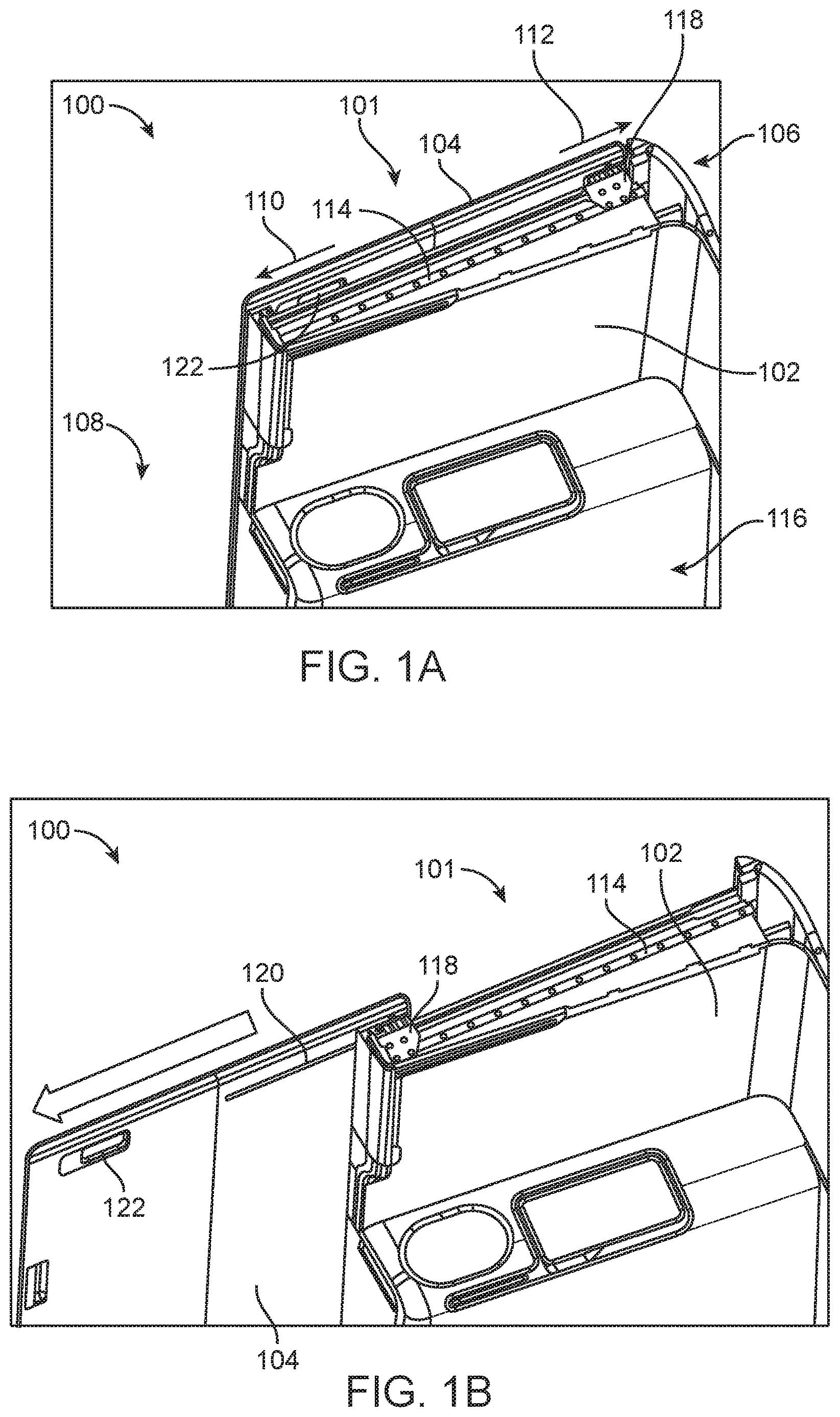 Patent US12612162 — Passenger seat unit with multi-track sliding door — Figure 1