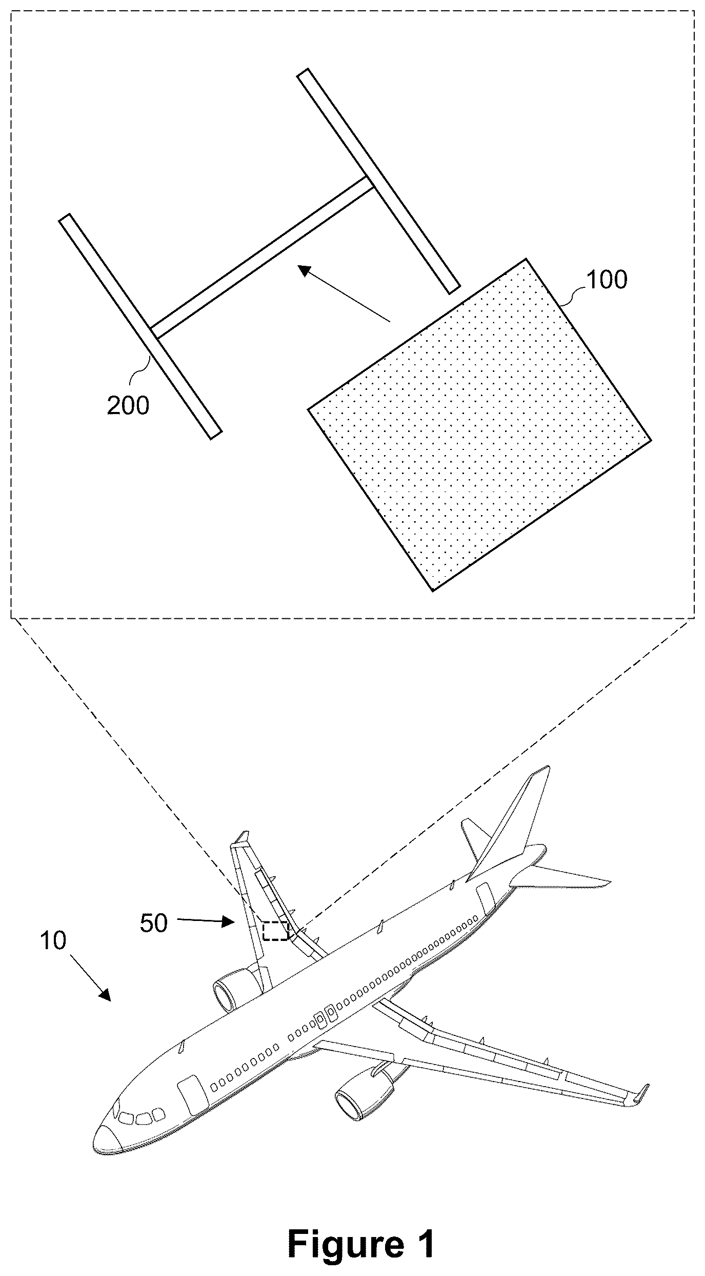 Patent US12612186 Figure 1 – Assembly of aircraft wings