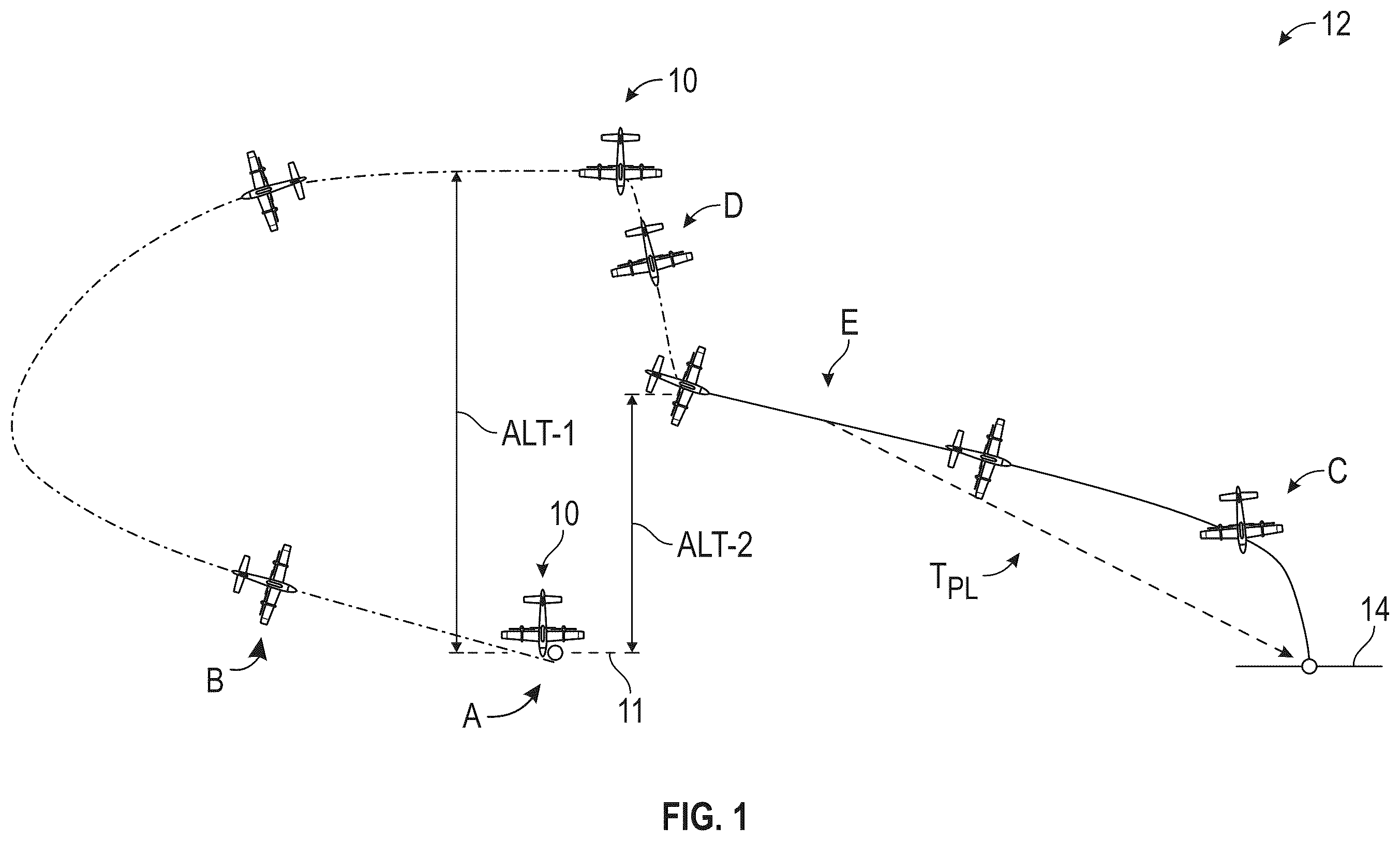 Patent US12612191 — VTOL aircraft capable of flying forward and backward — Figure 1