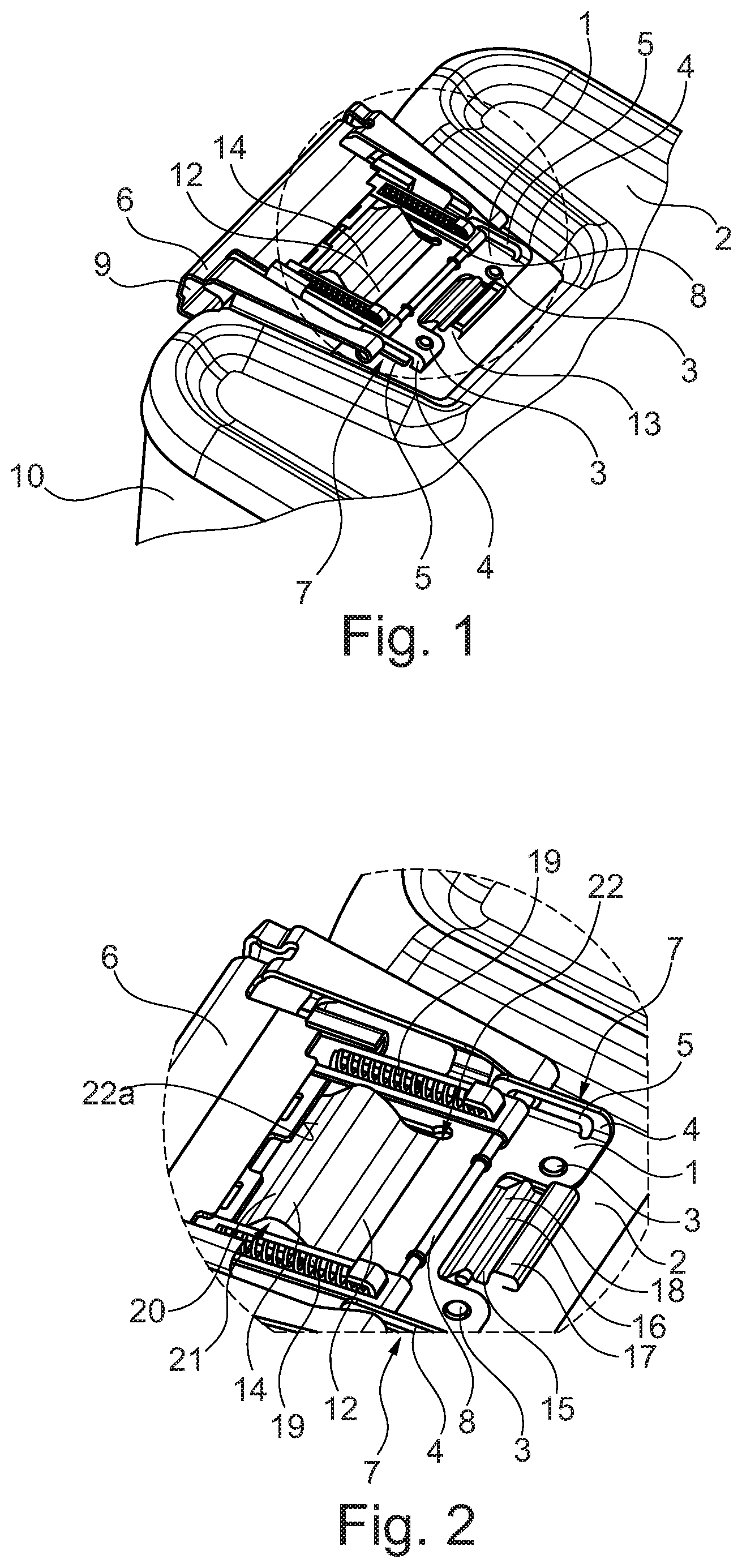 Patent US12612221 — Closure mechanism with locking device for sterile containers, and sterile container comprising same — Figure 1