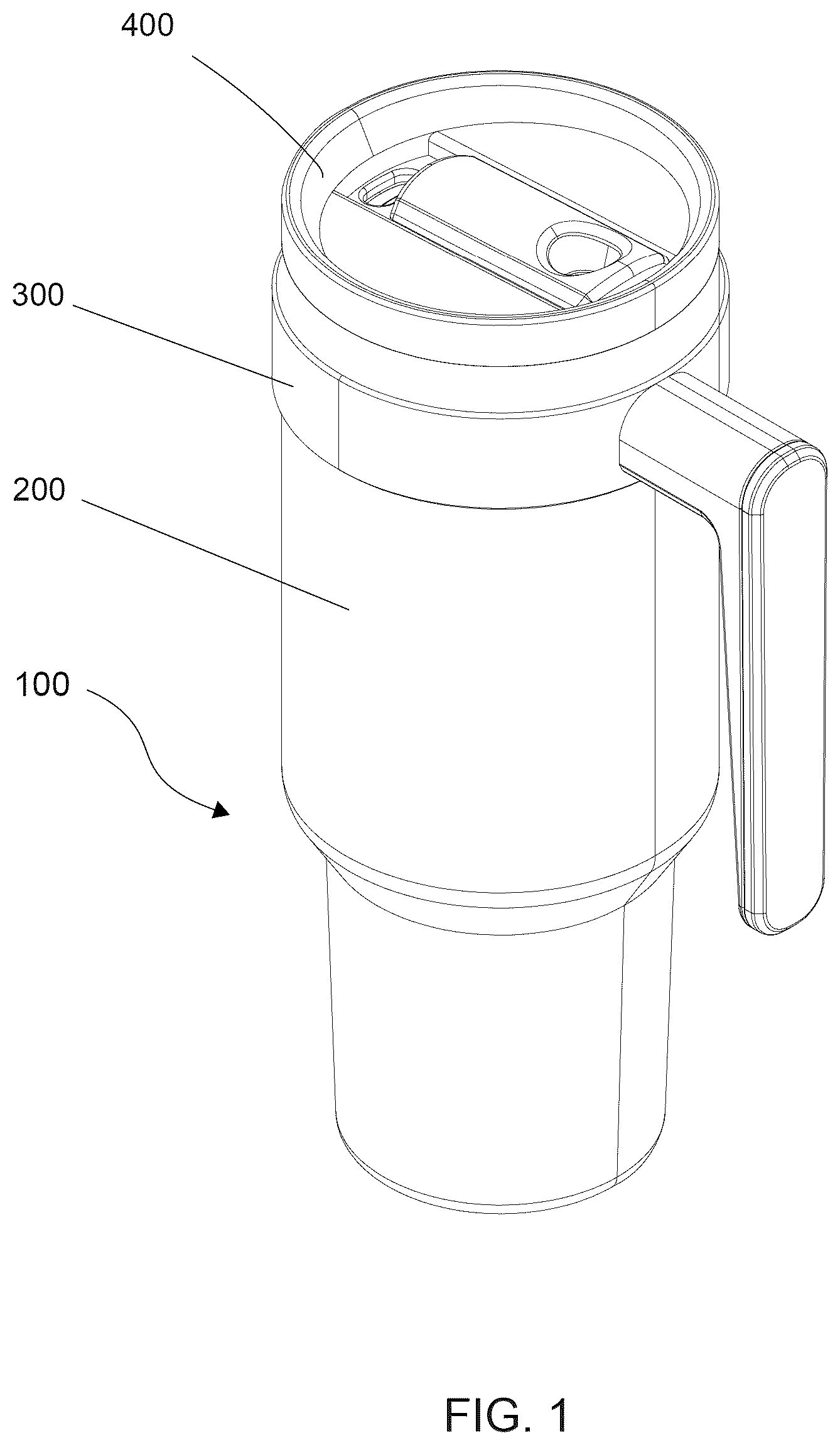 Patent US12612224 — Lid assembly with selectable outlets — Figure 1