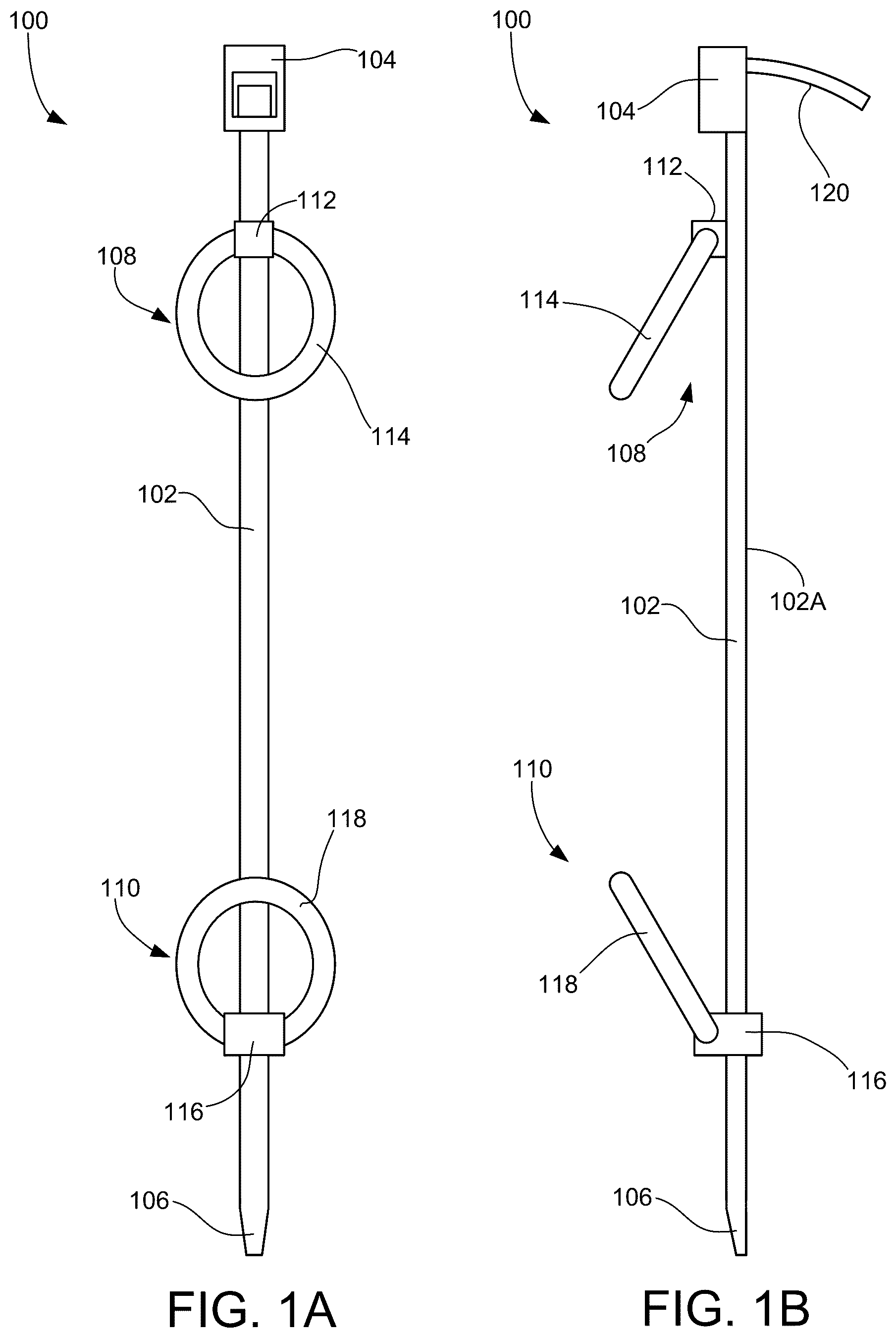 Patent US12612229 Figure 1 – Cable tie finger manipulation structure