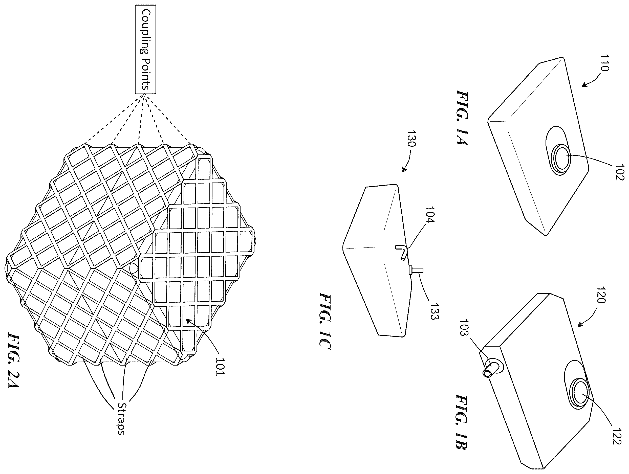 Patent US12612244 — Collapsible containment vessel with internal baffles (CCViB) — Figure 1