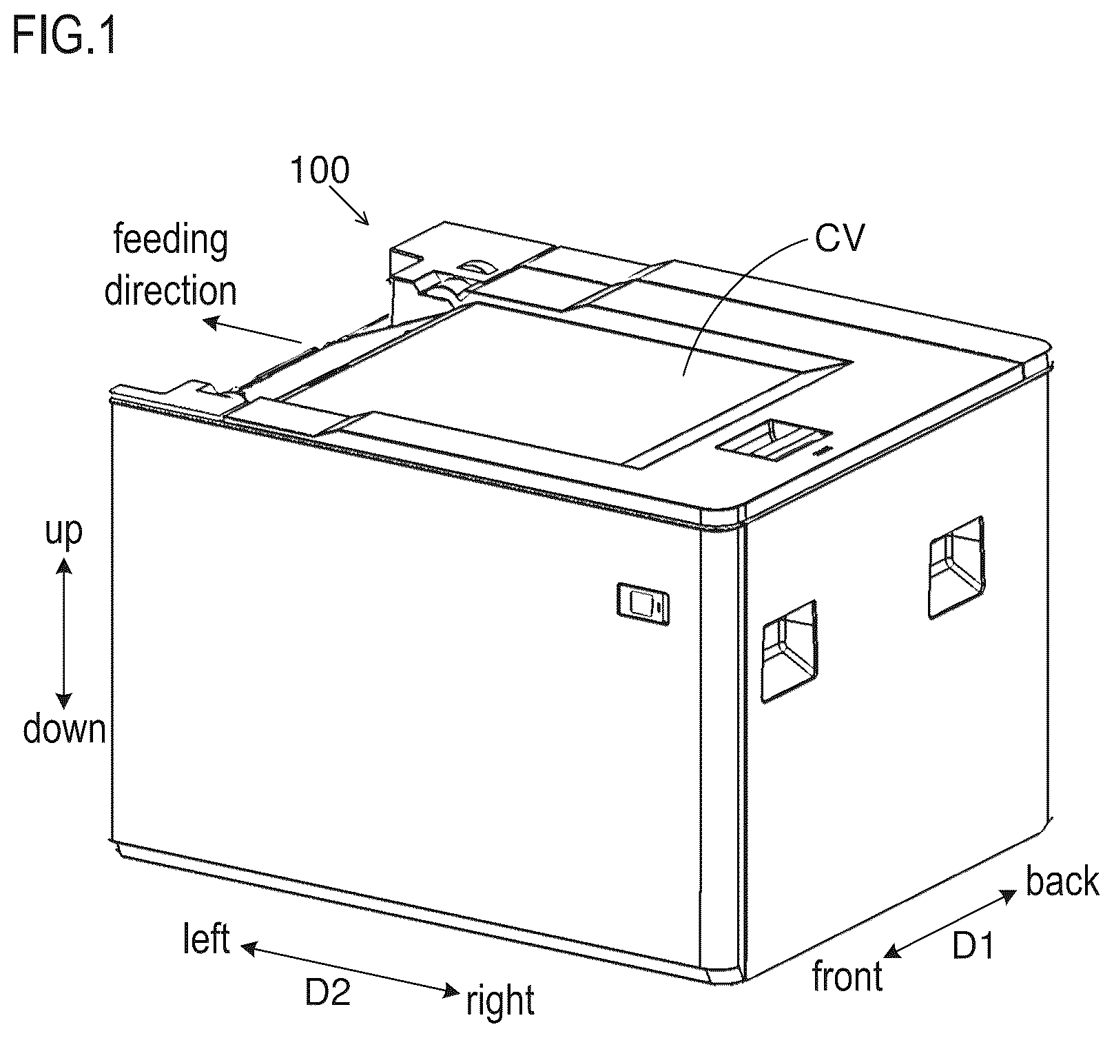 Patent US12612272 Figure 1 – Sheet storage device and image formation system including same