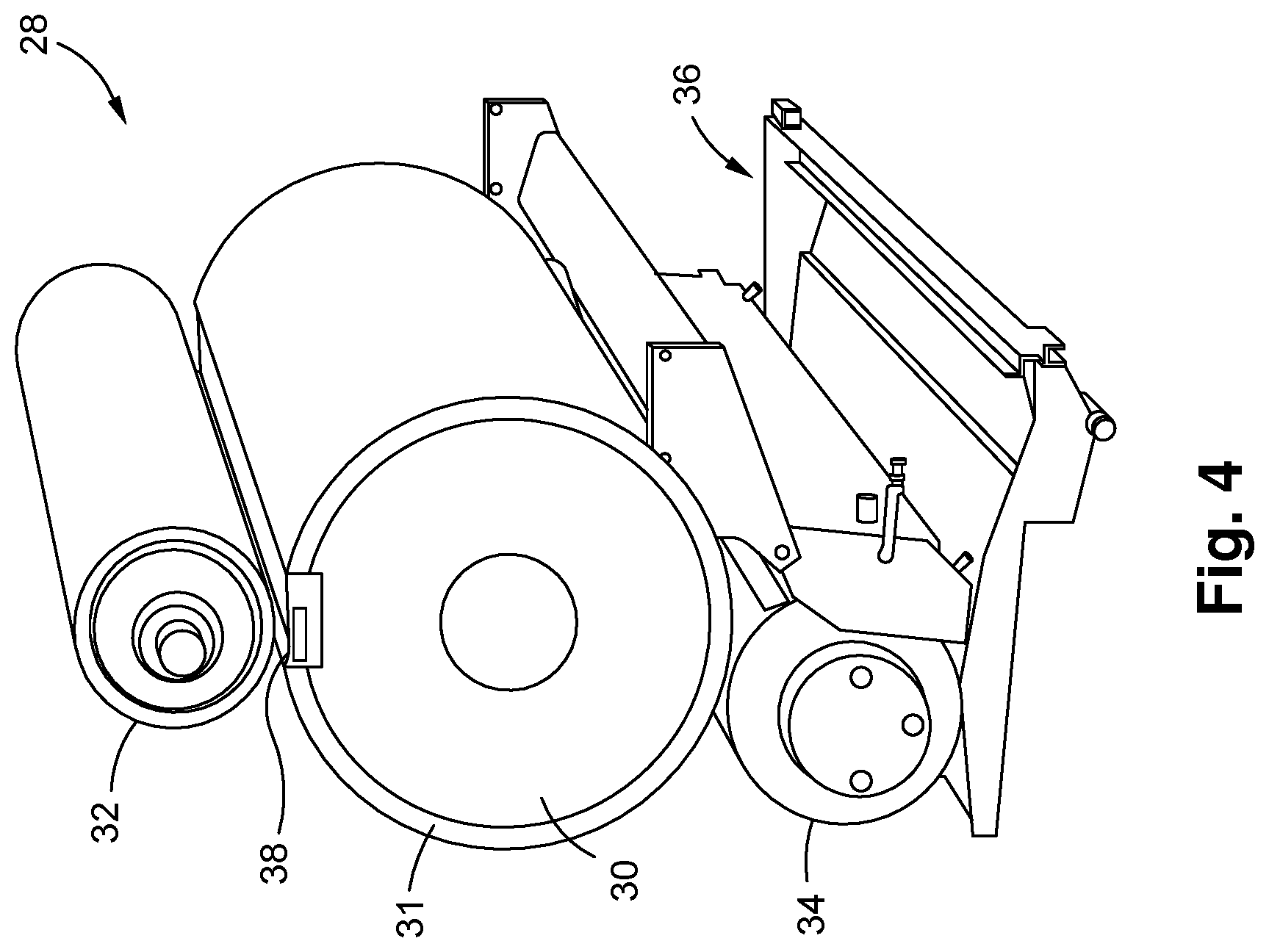 Patent US12612273 Figure 4 – Inversion transfer module for a converting machine