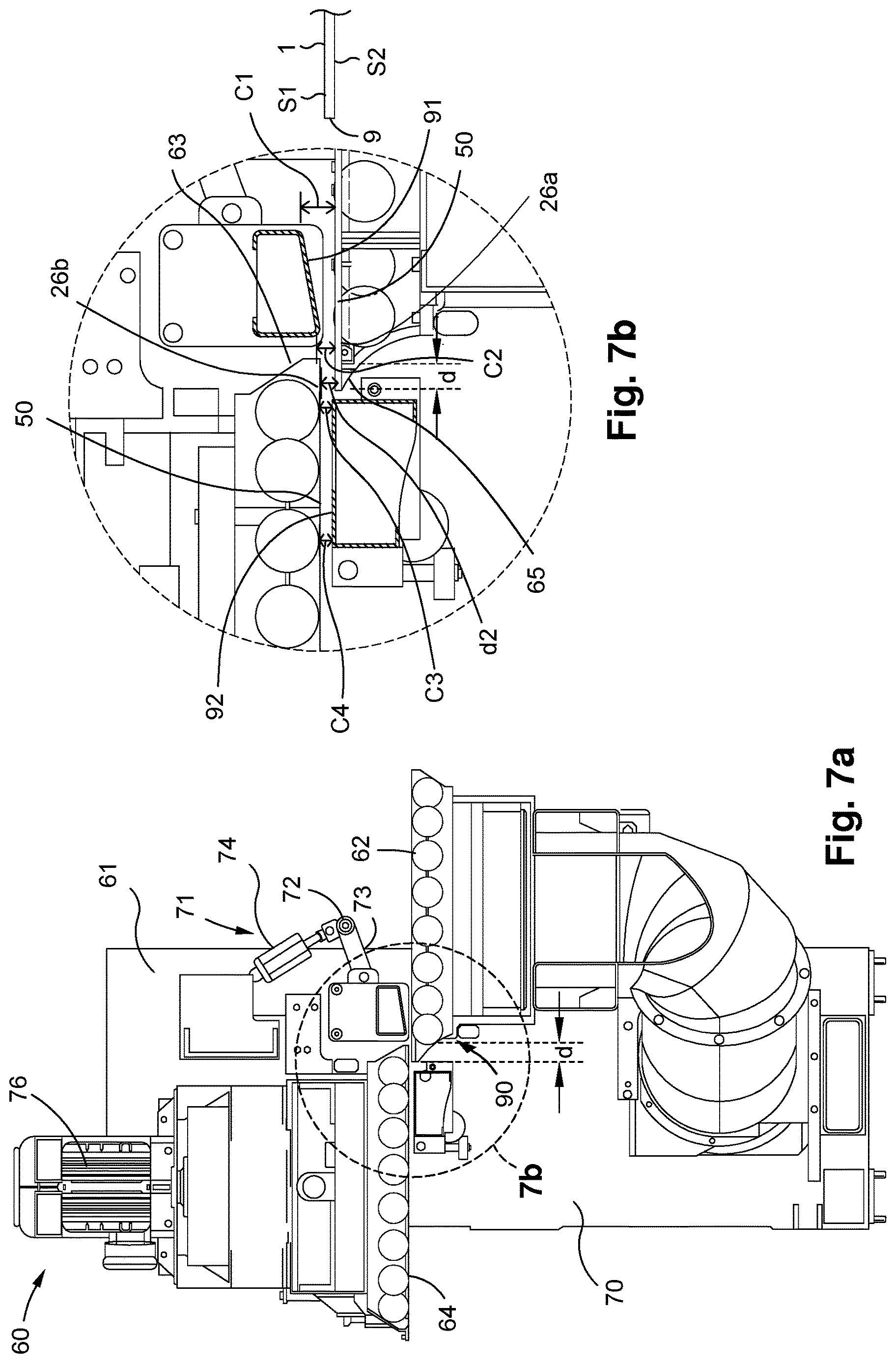 Patent US12612273 Figure 7 – Inversion transfer module for a converting machine