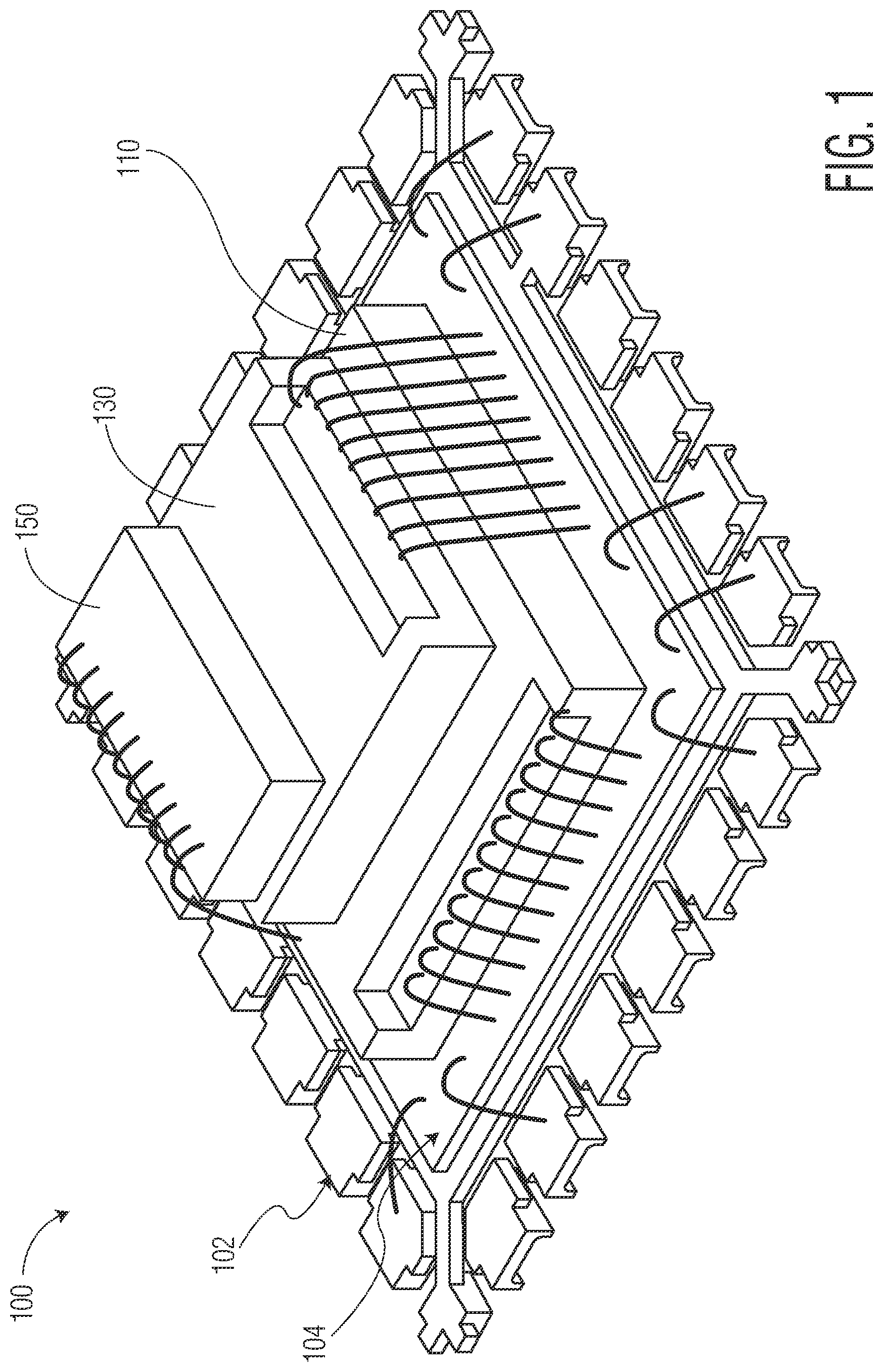 Patent US12612306 — Die stacking with controlled angular alignment — Figure 1