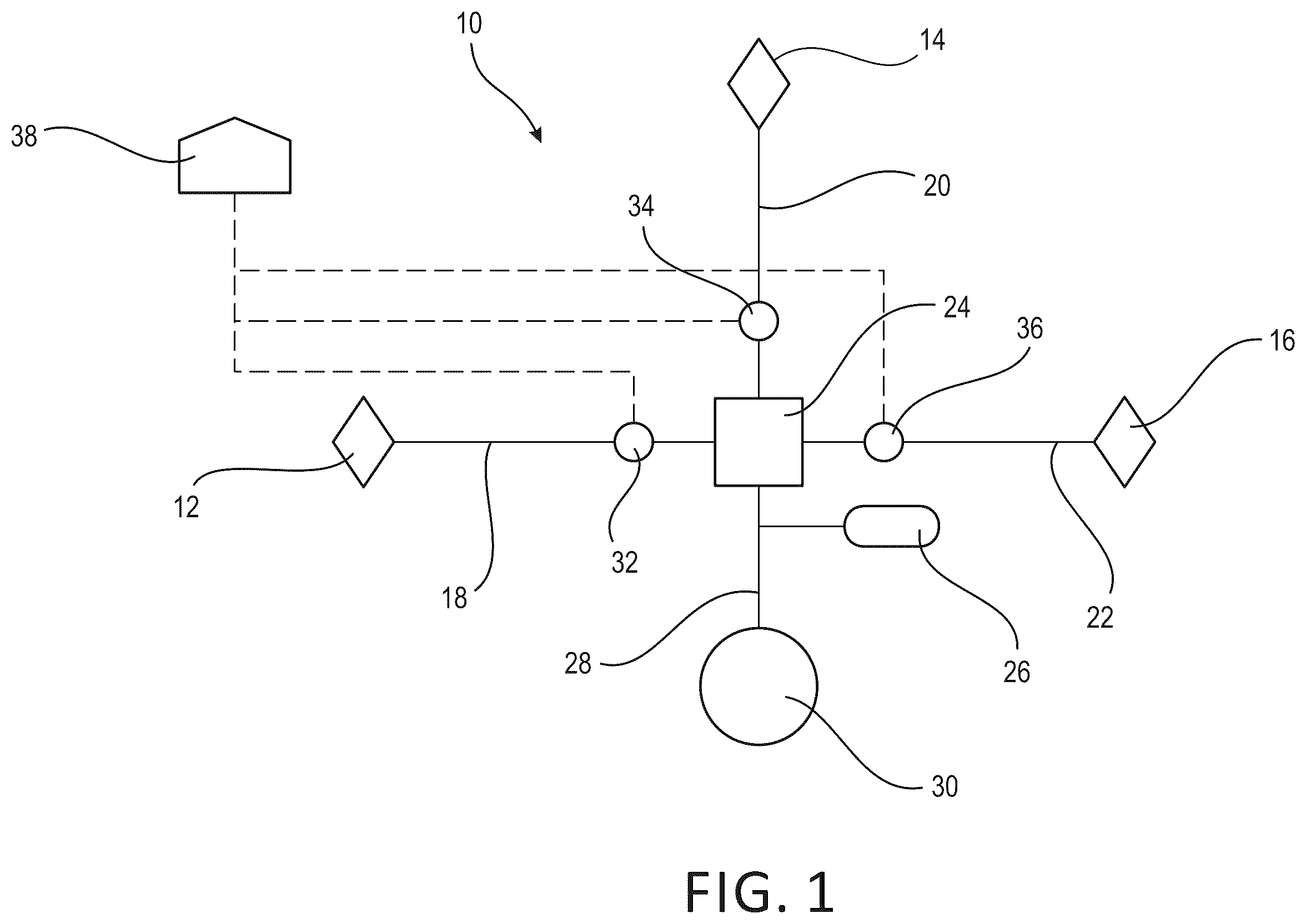 Patent US12612334 — Gypsum wallboard having multiple blended surfactants — Figure 1
