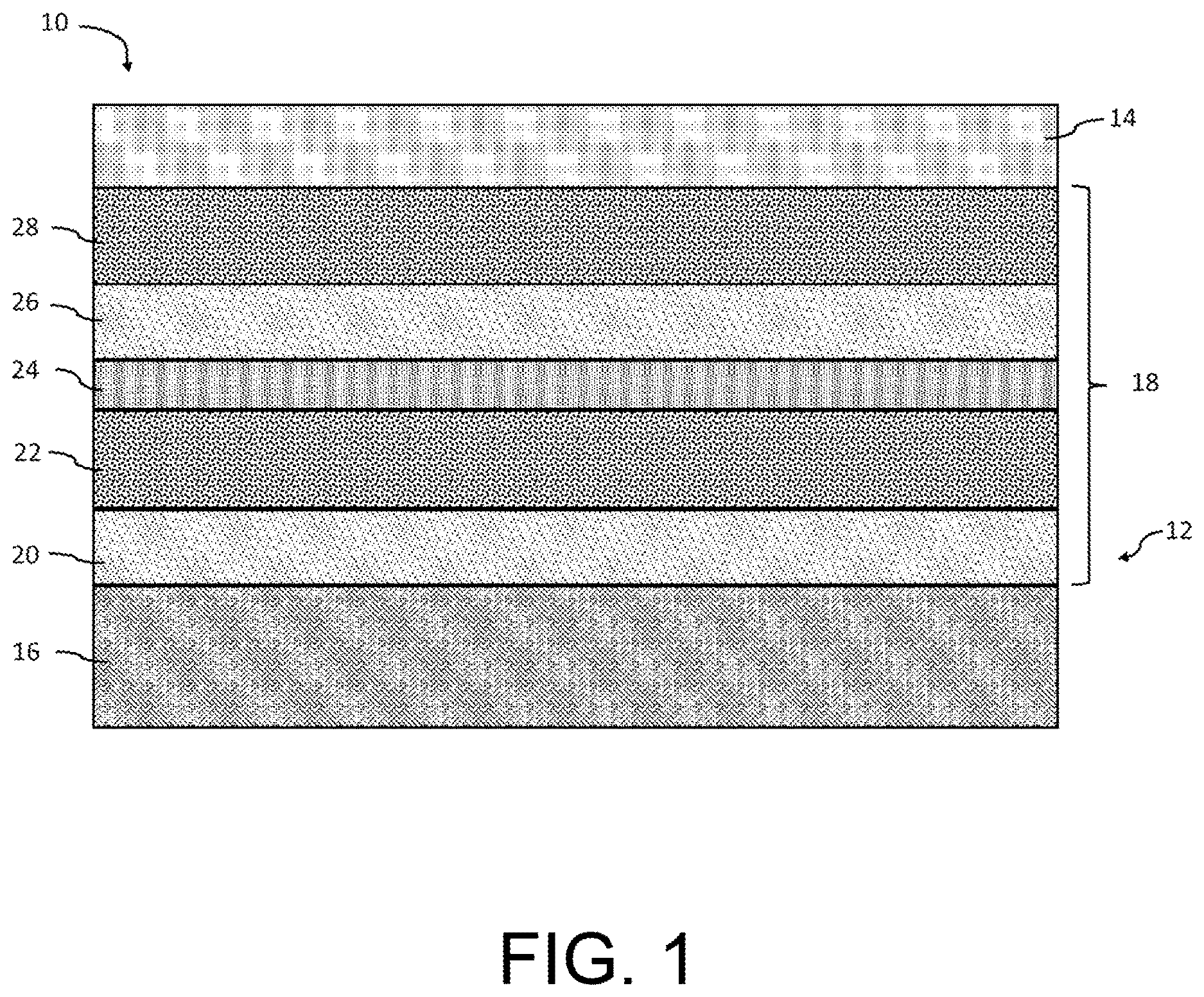 Patent US12612339 — Layered interface coating for improved fiber protection and matrix crack sealing — Figure 1