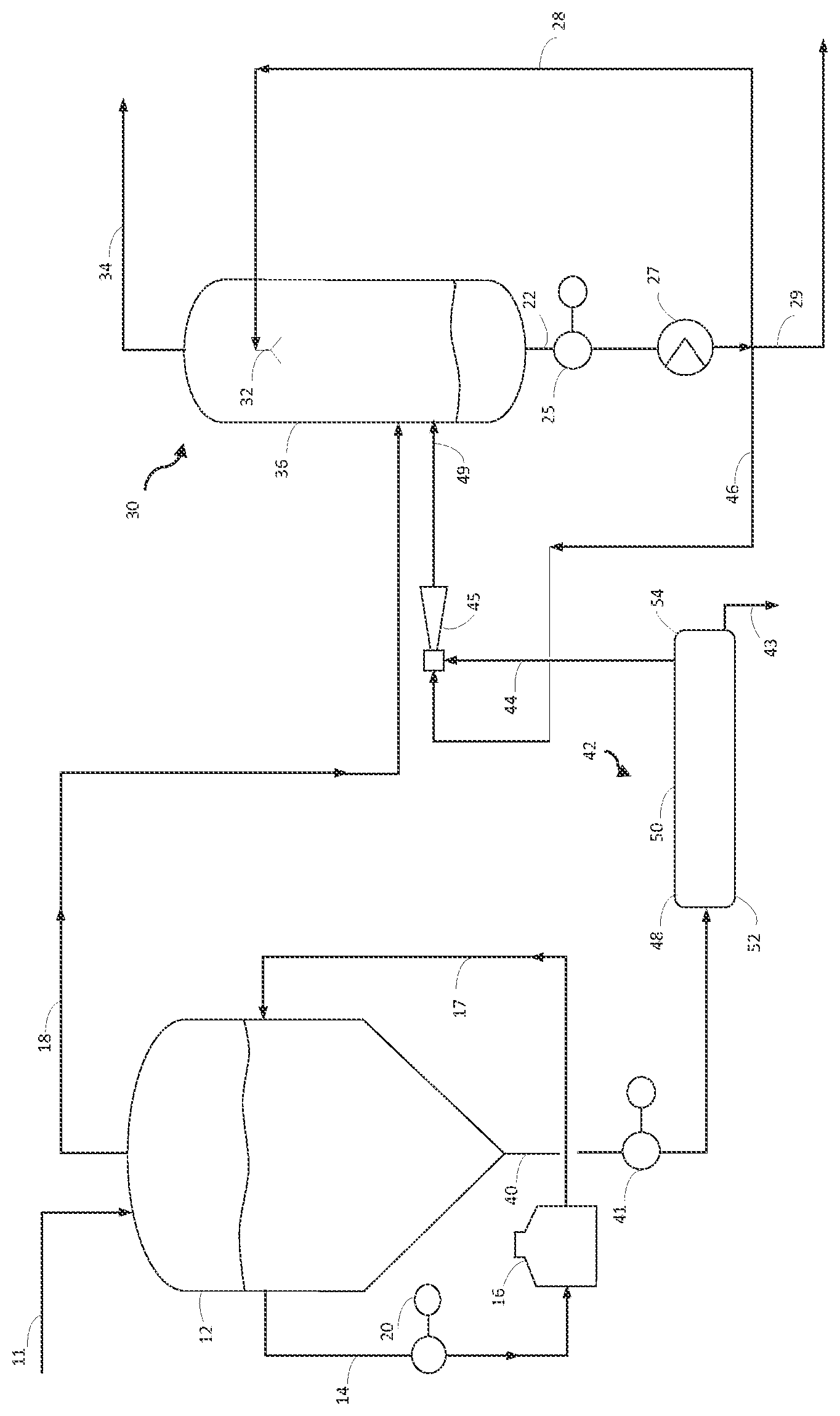 Patent US12612558 — Process and apparatus for recovering polymer oil from drag stream — Figure 1