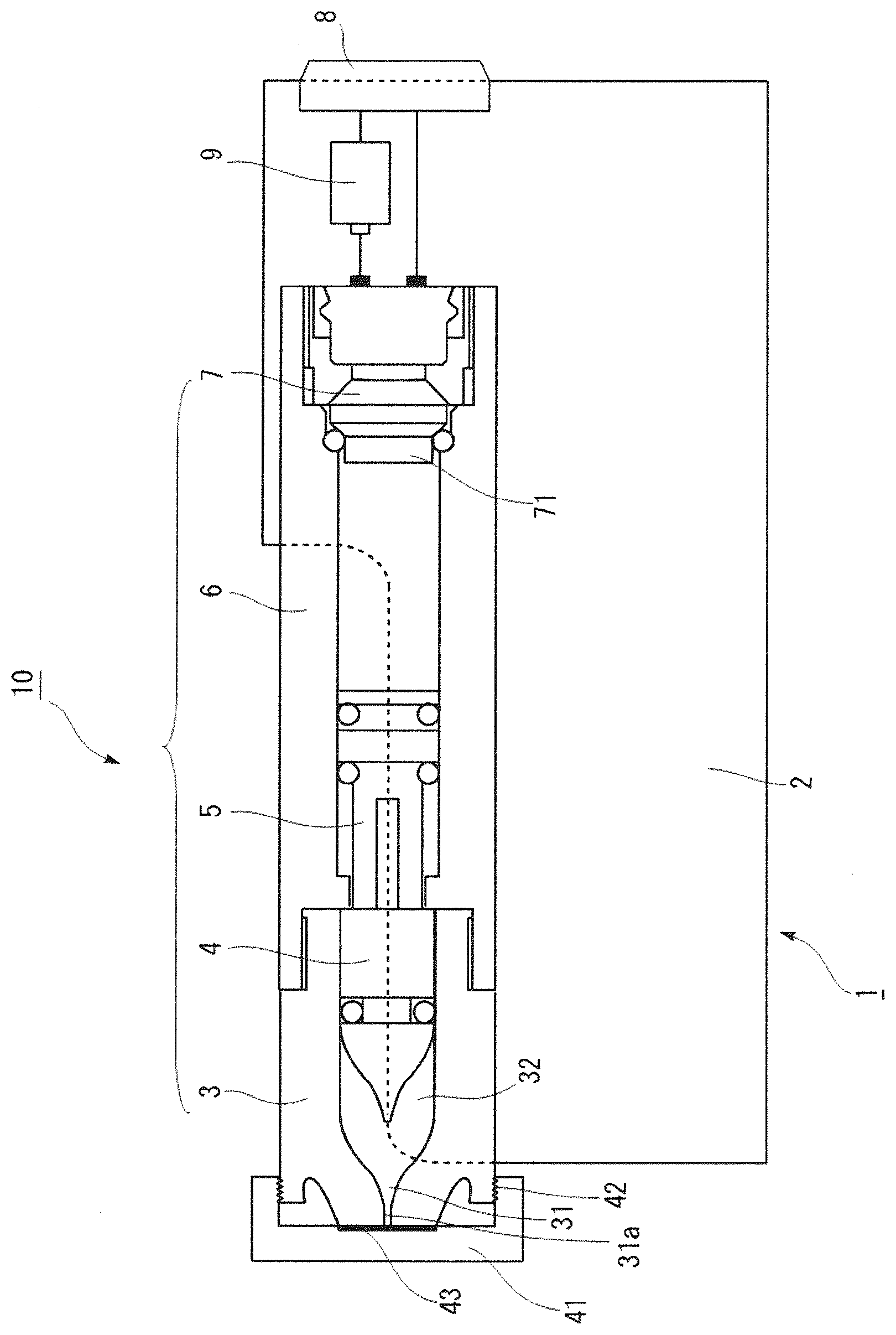 Patent US12612583 Figure 1 – Device that introduces substance to cells