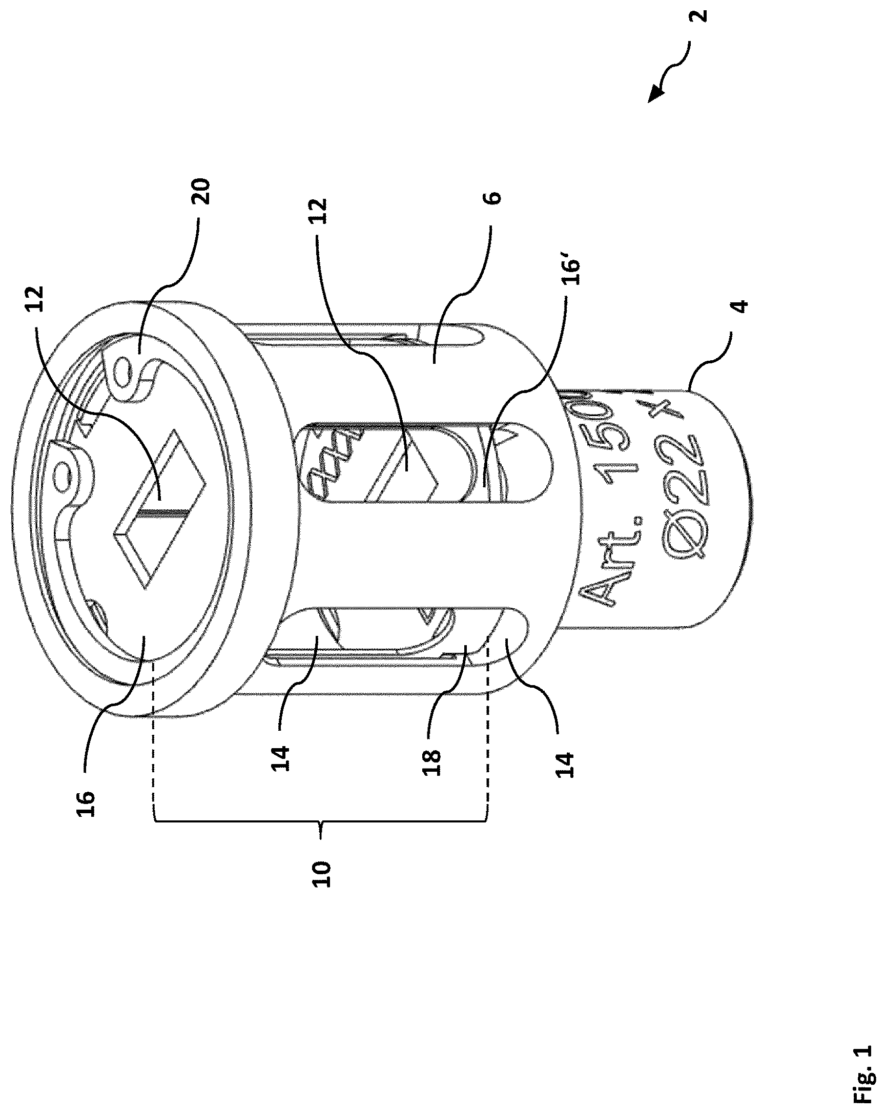 Patent US12612698 — Holding device for holding a magnetizable substrate during processing of a substrate surface of the substrate — Figure 1