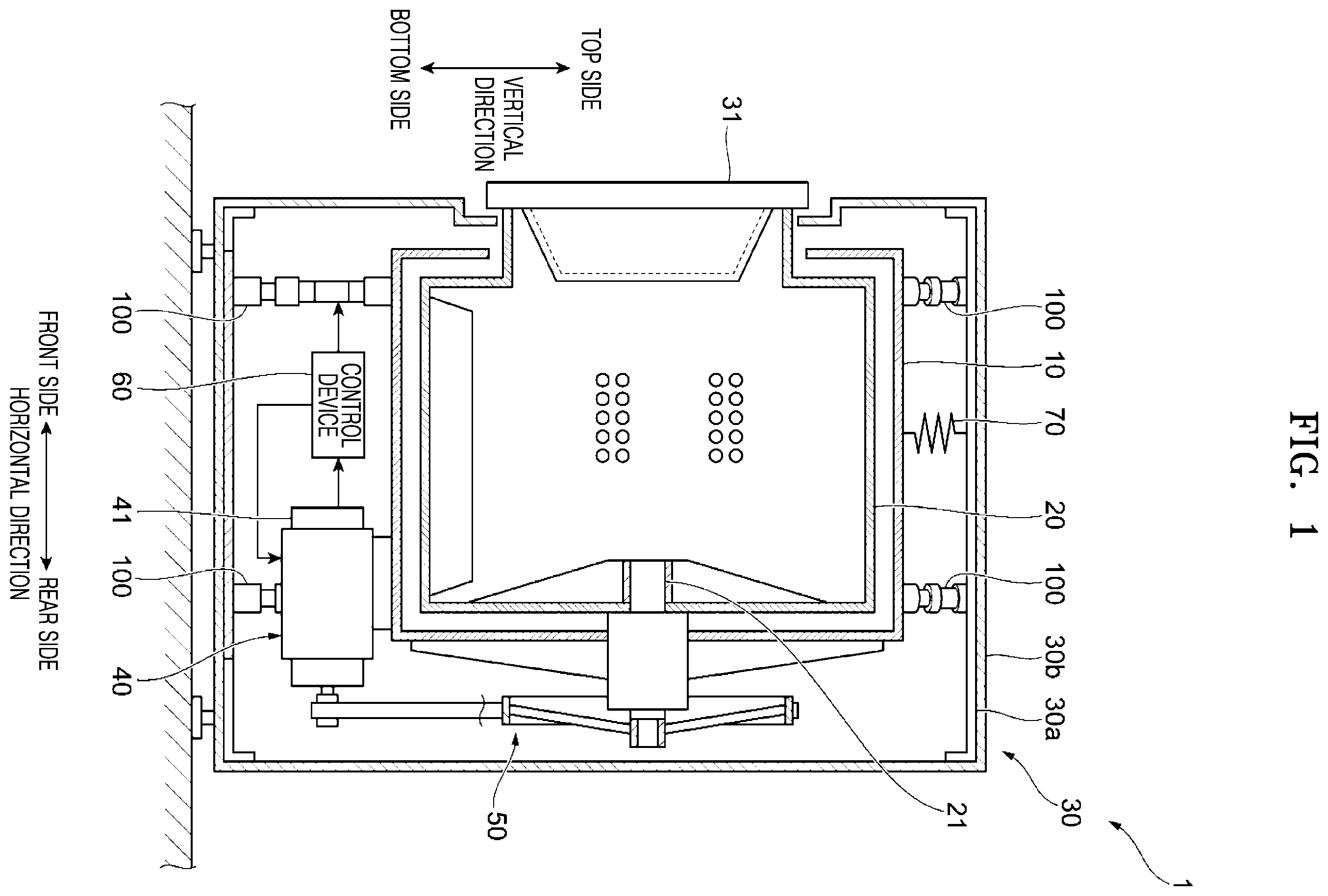 Patent US12612722 — Washing machine including damper for damping vibration of tub — Figure 1