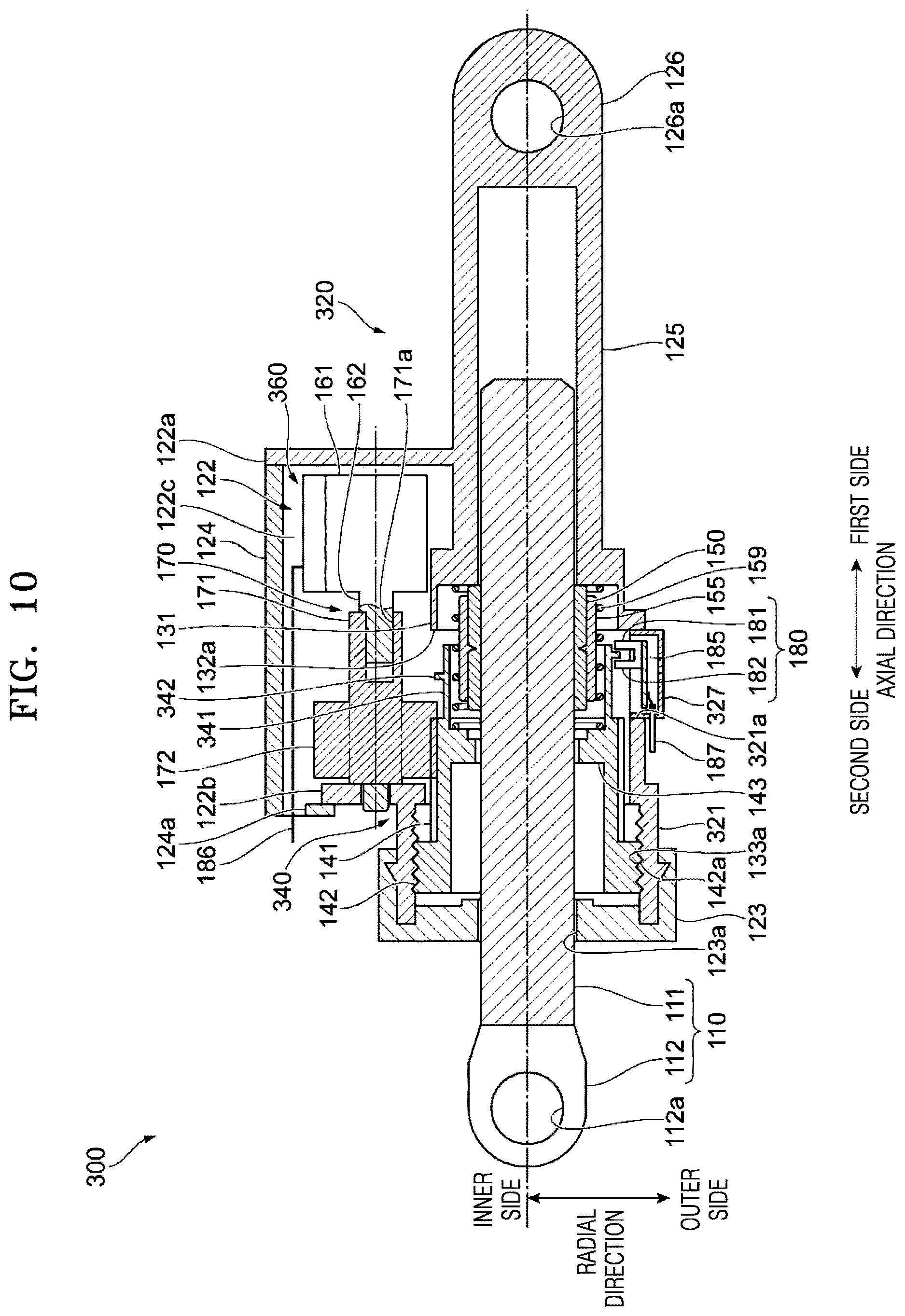 Patent US12612722 Figure 15 – Washing machine including damper for damping vibration of tub