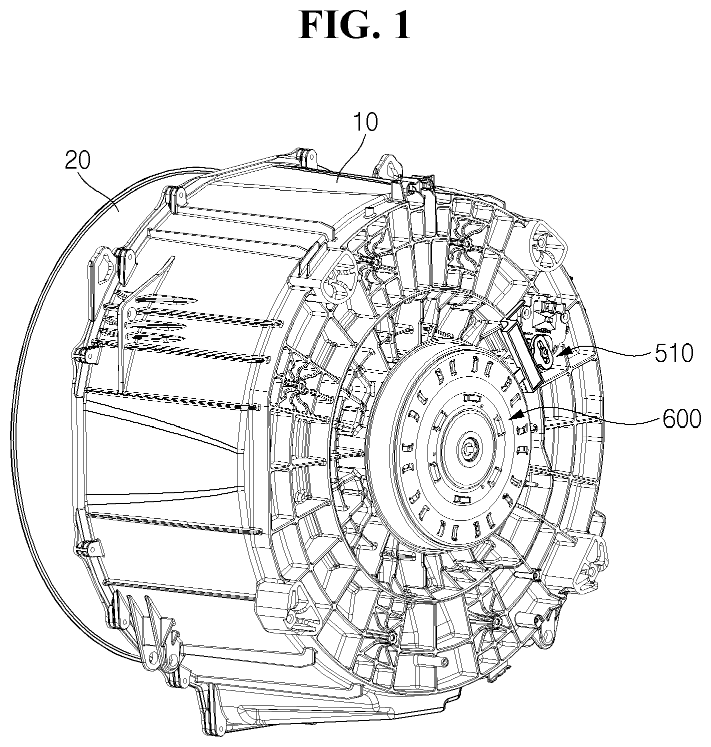 Patent US12612723 — Washing machine driving system and a washing machine with the same — Figure 1
