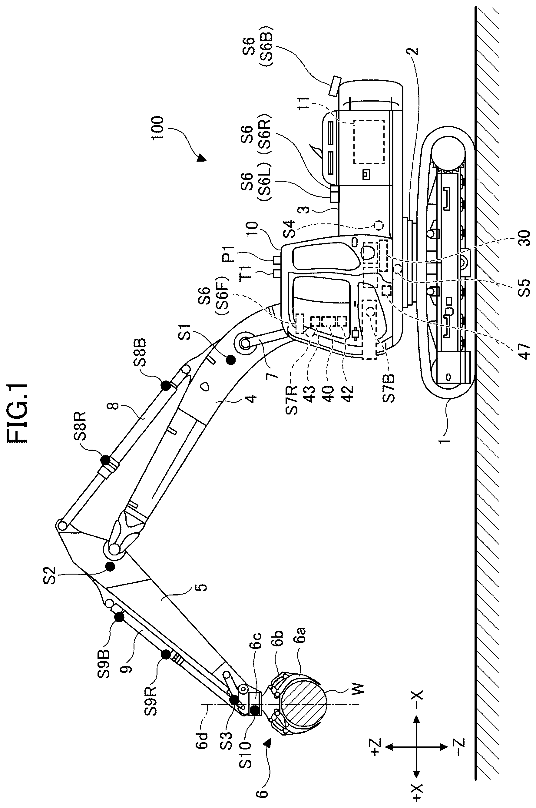 Patent US12612758 Figure 1 – Work machine and work machine support system