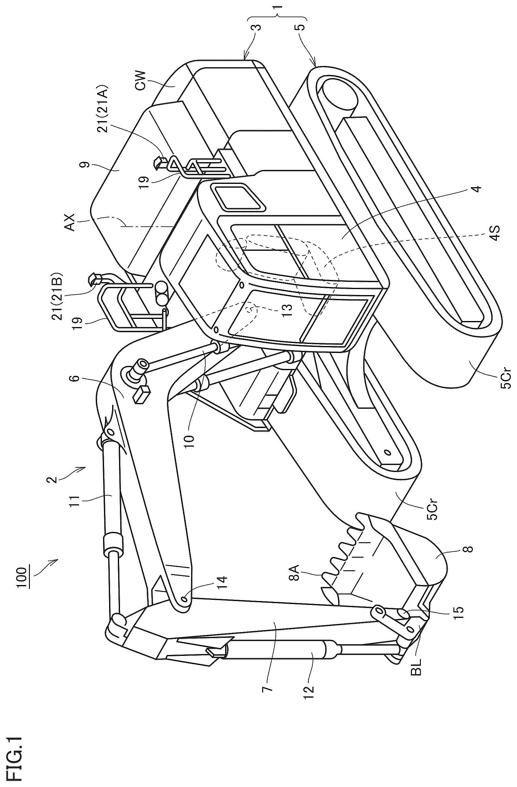 Patent US12612763 — System for setting operation range of excavation machine and method for controlling same — Figure 1