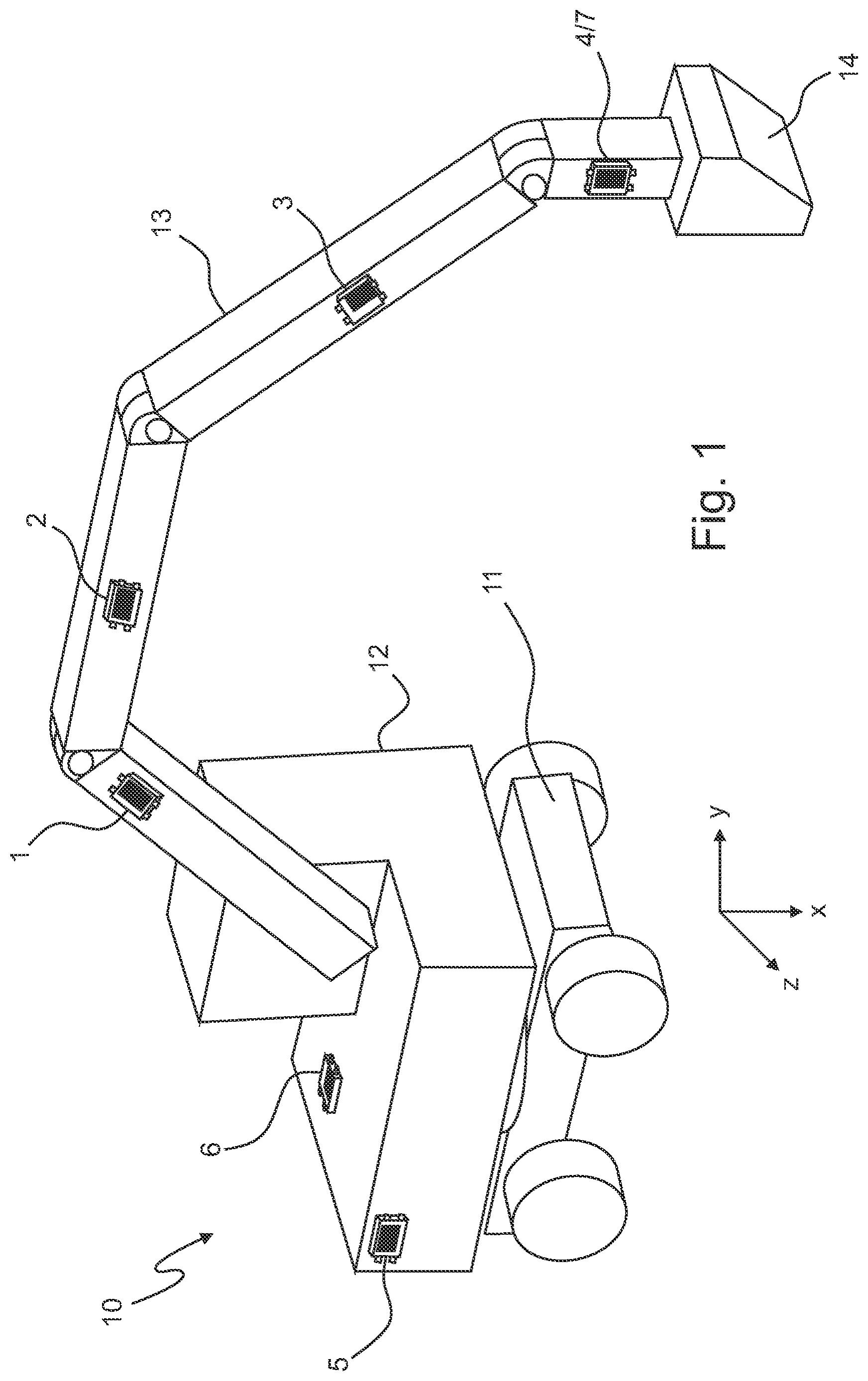 Patent US12612768 — System formed of several IMUs — Figure 1