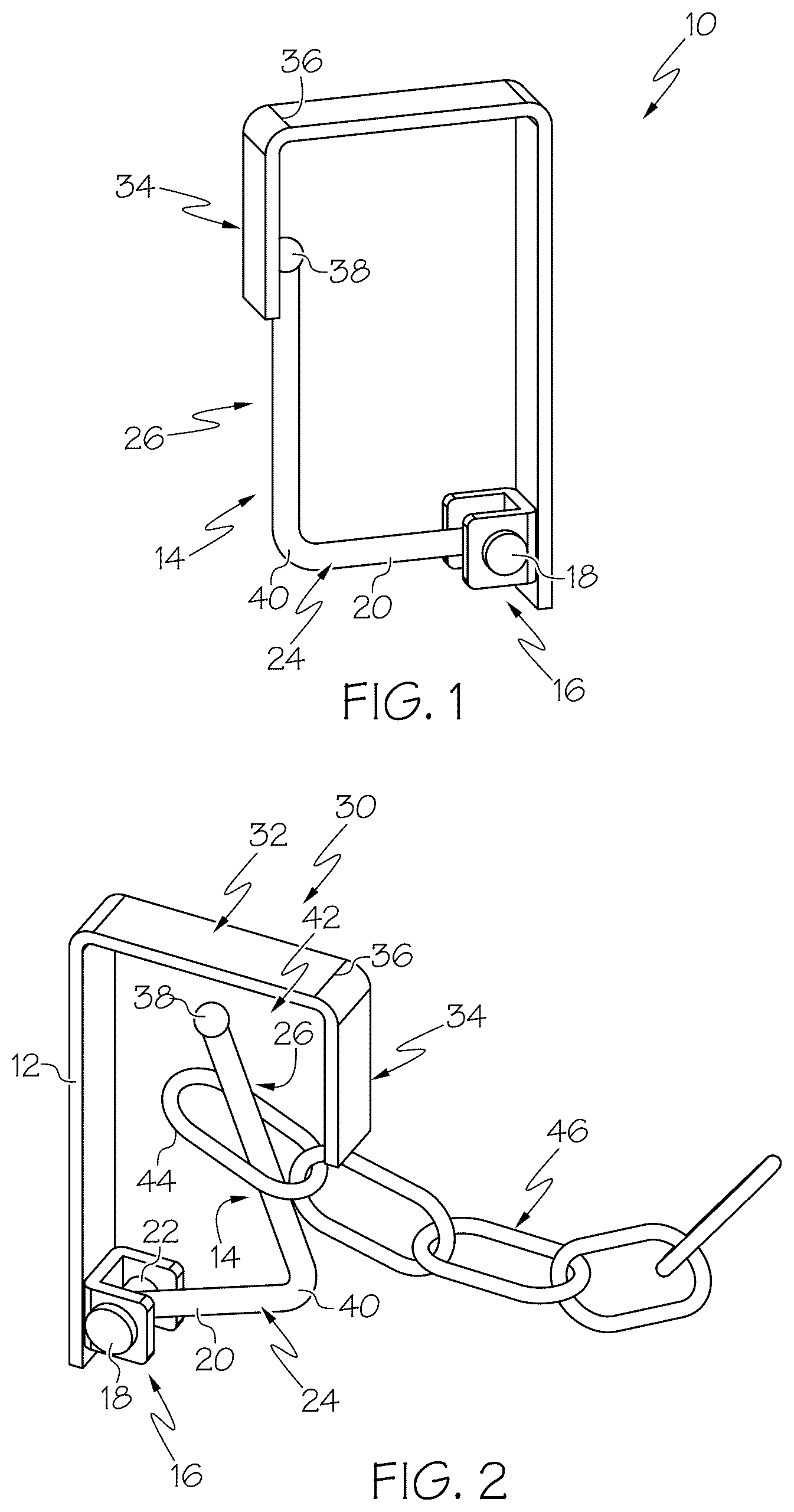 Patent US12612811 Figure 1 – Door lock devices and methods of use